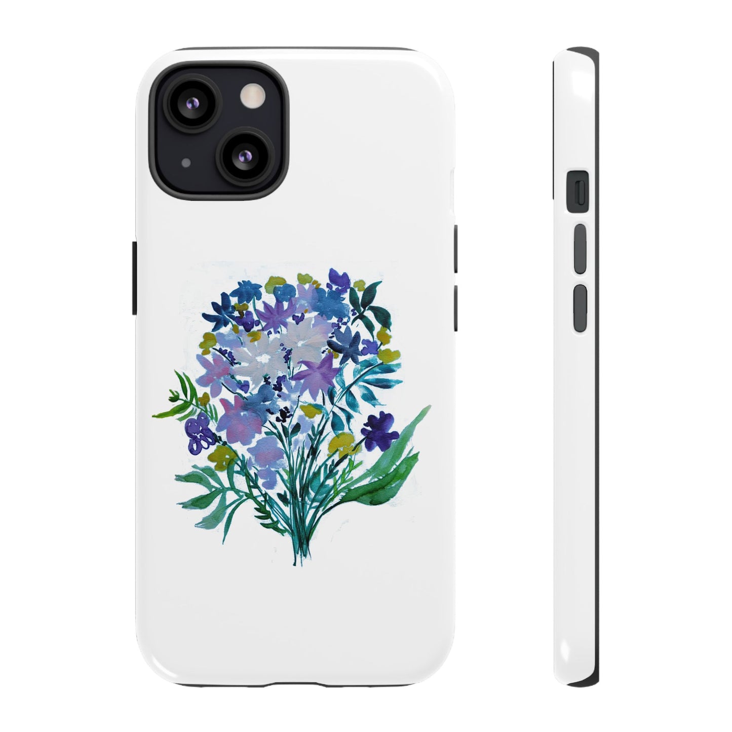 Floral Tough Case for Phone - Vibrant Watercolor Design