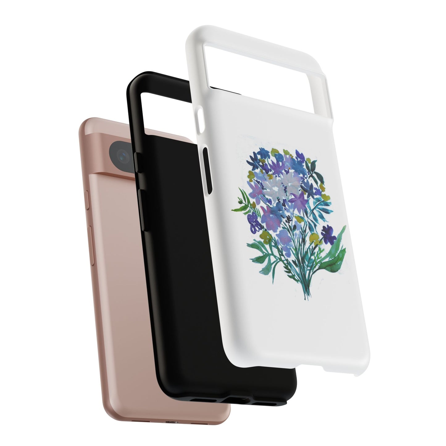 Floral Tough Case for Phone - Vibrant Watercolor Design