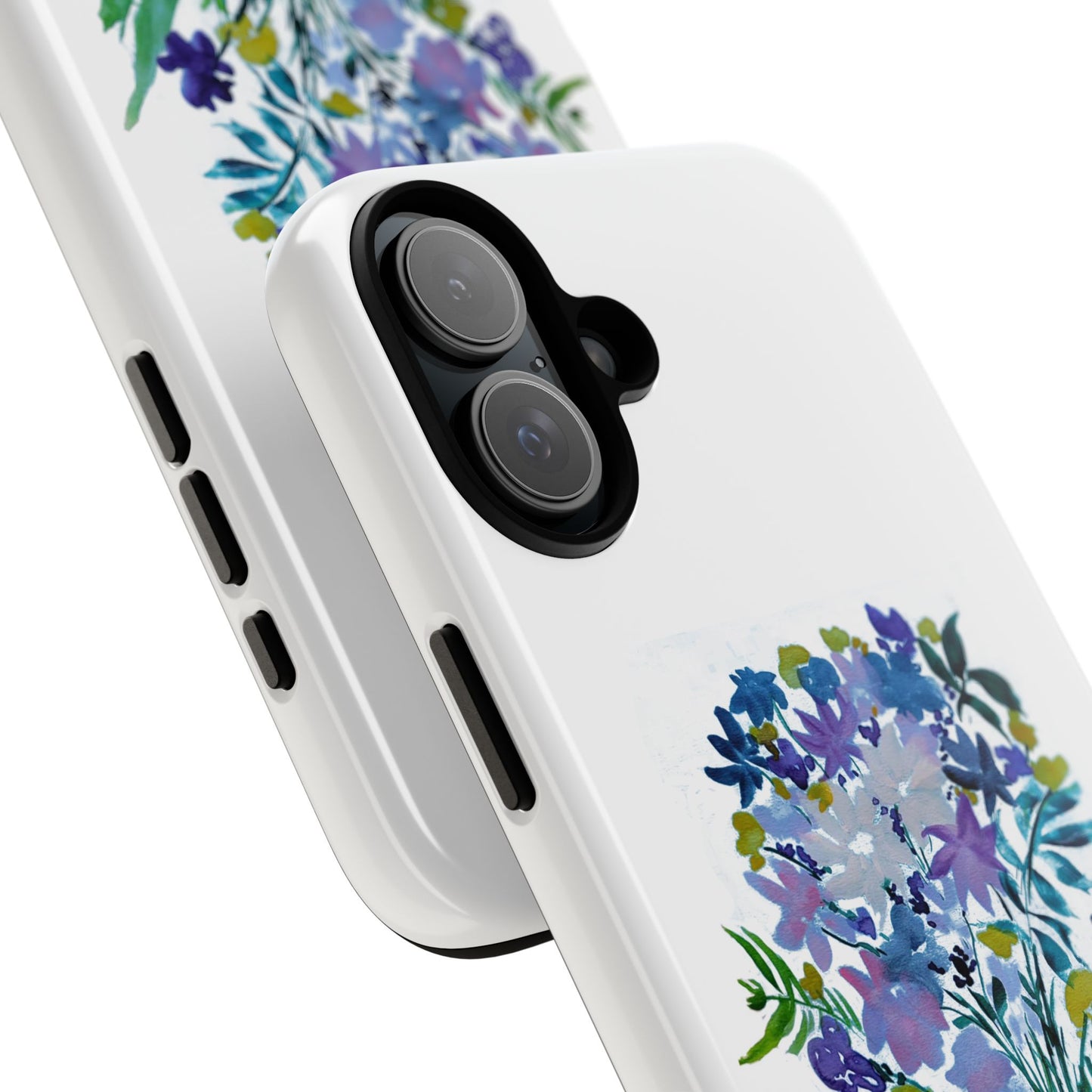 Floral Tough Case for Phone - Vibrant Watercolor Design