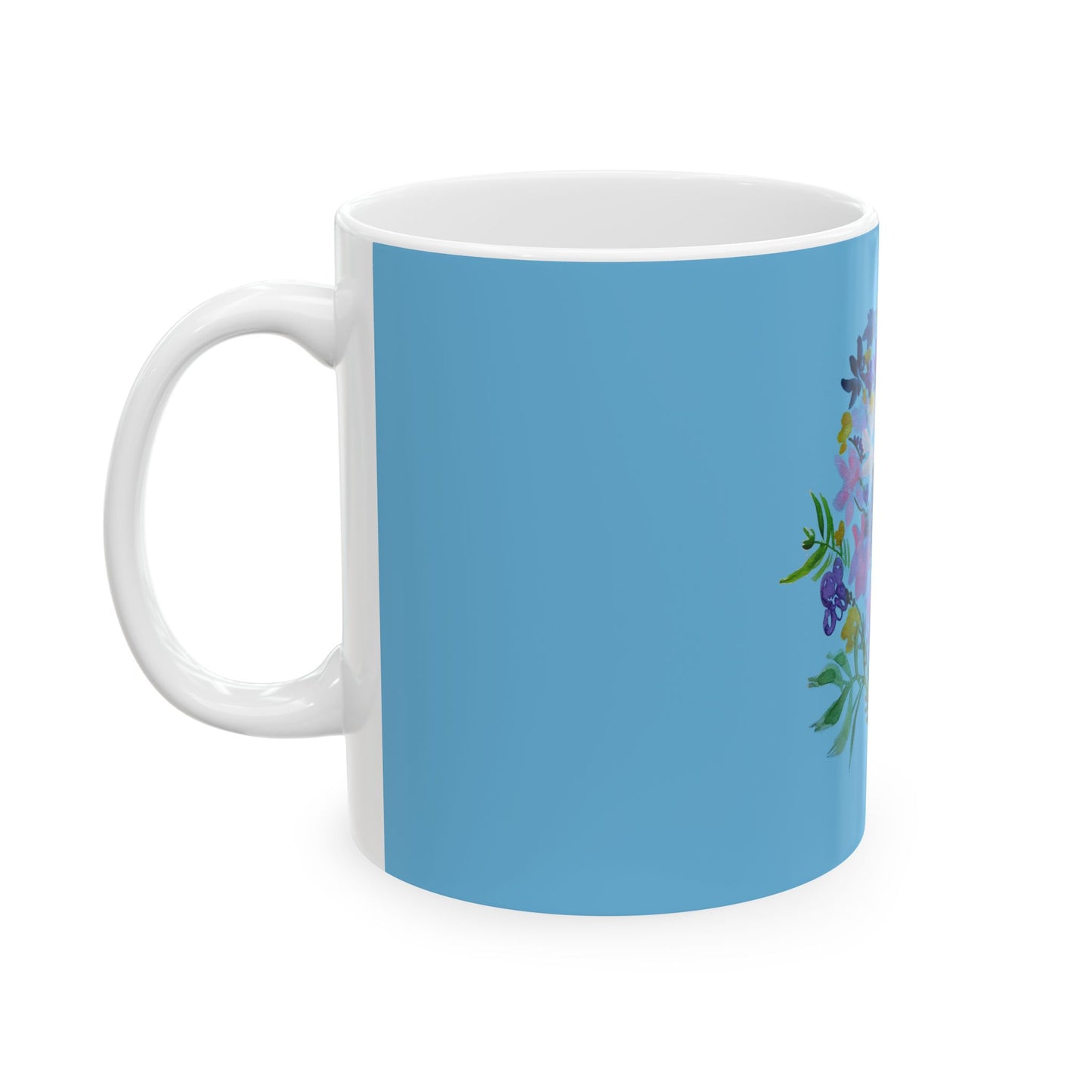 Light Blue Ceramic Mug, (11oz, 15oz)