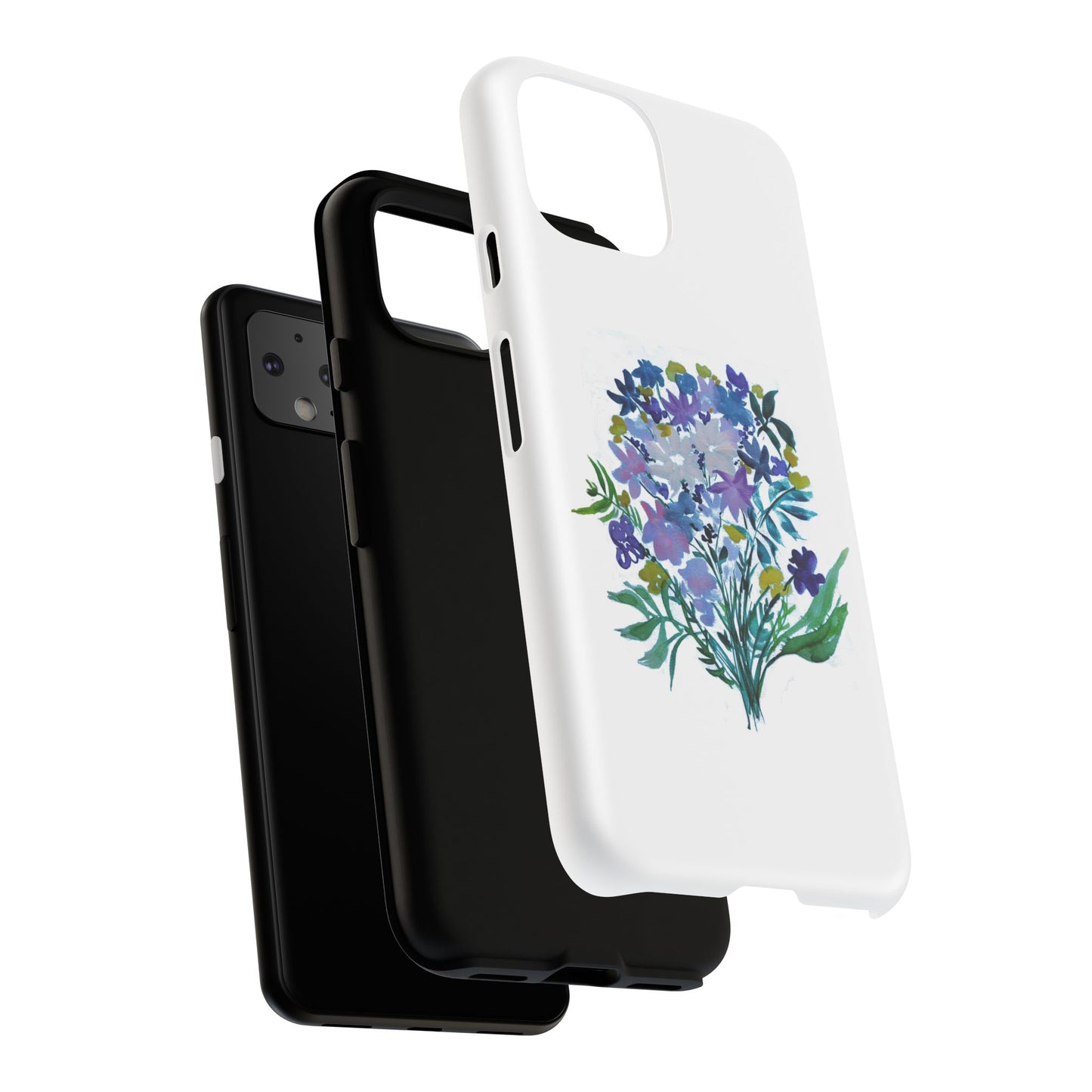 Floral Tough Case for Phone - Vibrant Watercolor Design