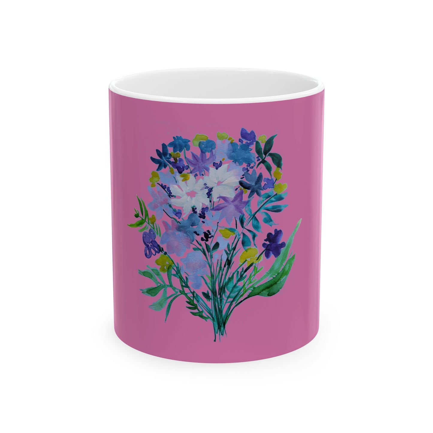 Pink Ceramic Mug, (11oz, 15oz)