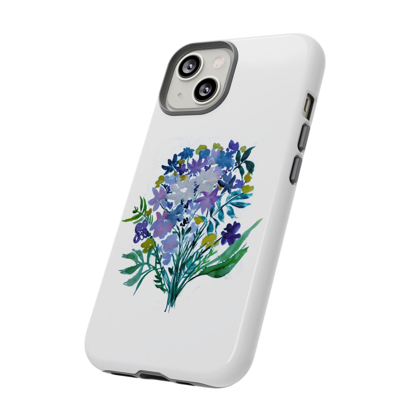 Floral Tough Case for Phone - Vibrant Watercolor Design