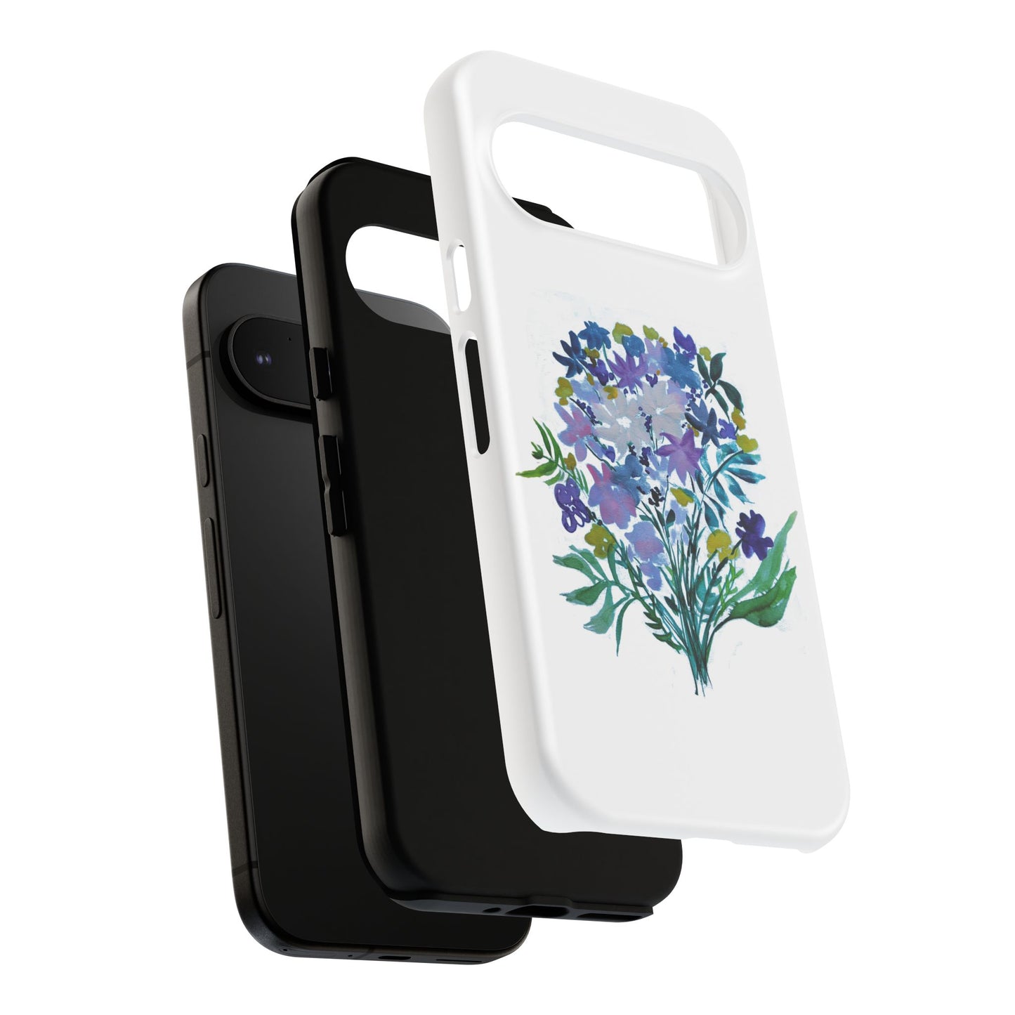 Floral Tough Case for Phone - Vibrant Watercolor Design