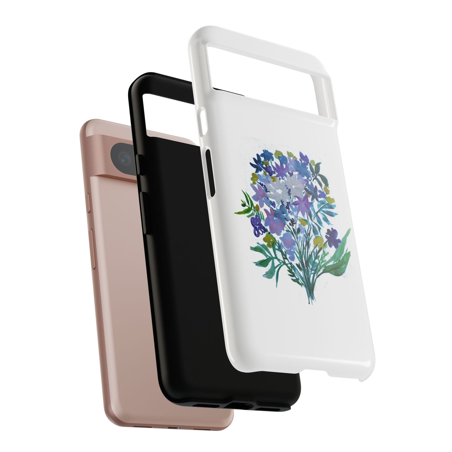 Floral Tough Case for Phone - Vibrant Watercolor Design