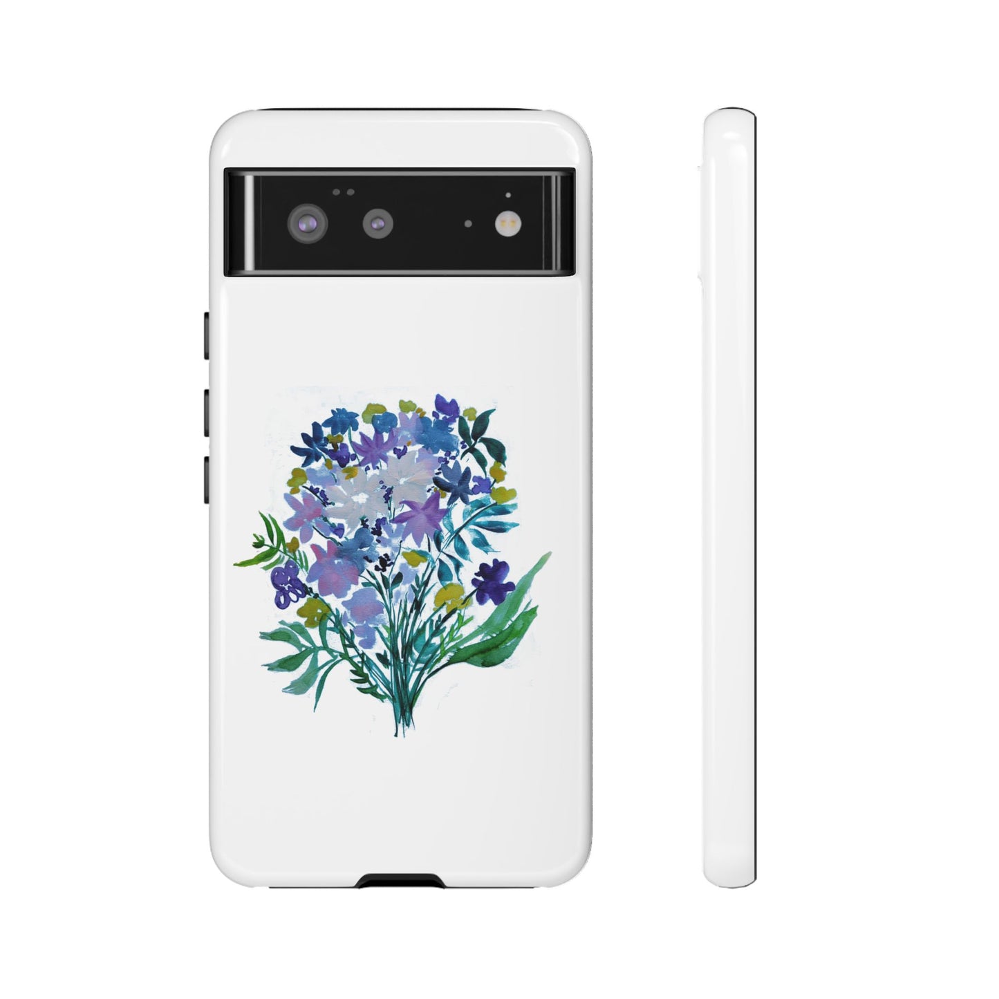 Floral Tough Case for Phone - Vibrant Watercolor Design