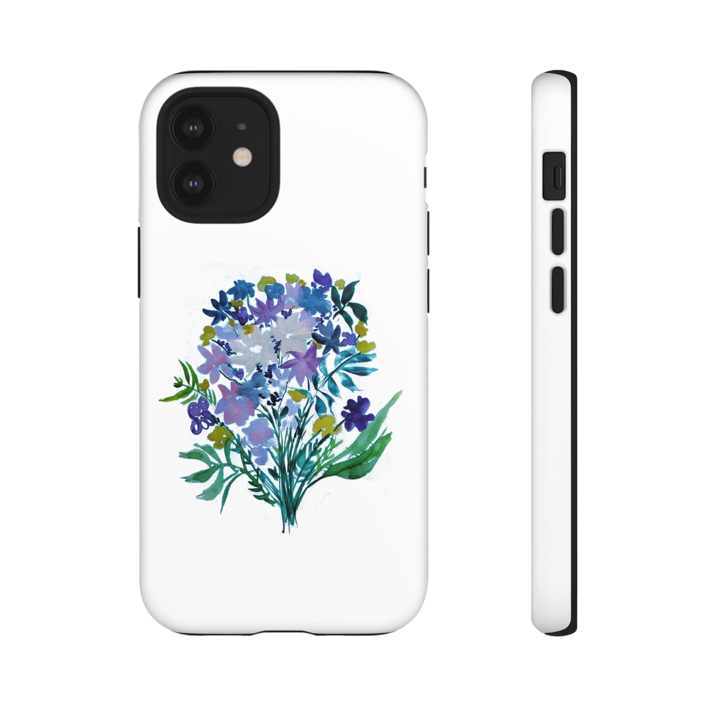 Floral Tough Case for Phone - Vibrant Watercolor Design