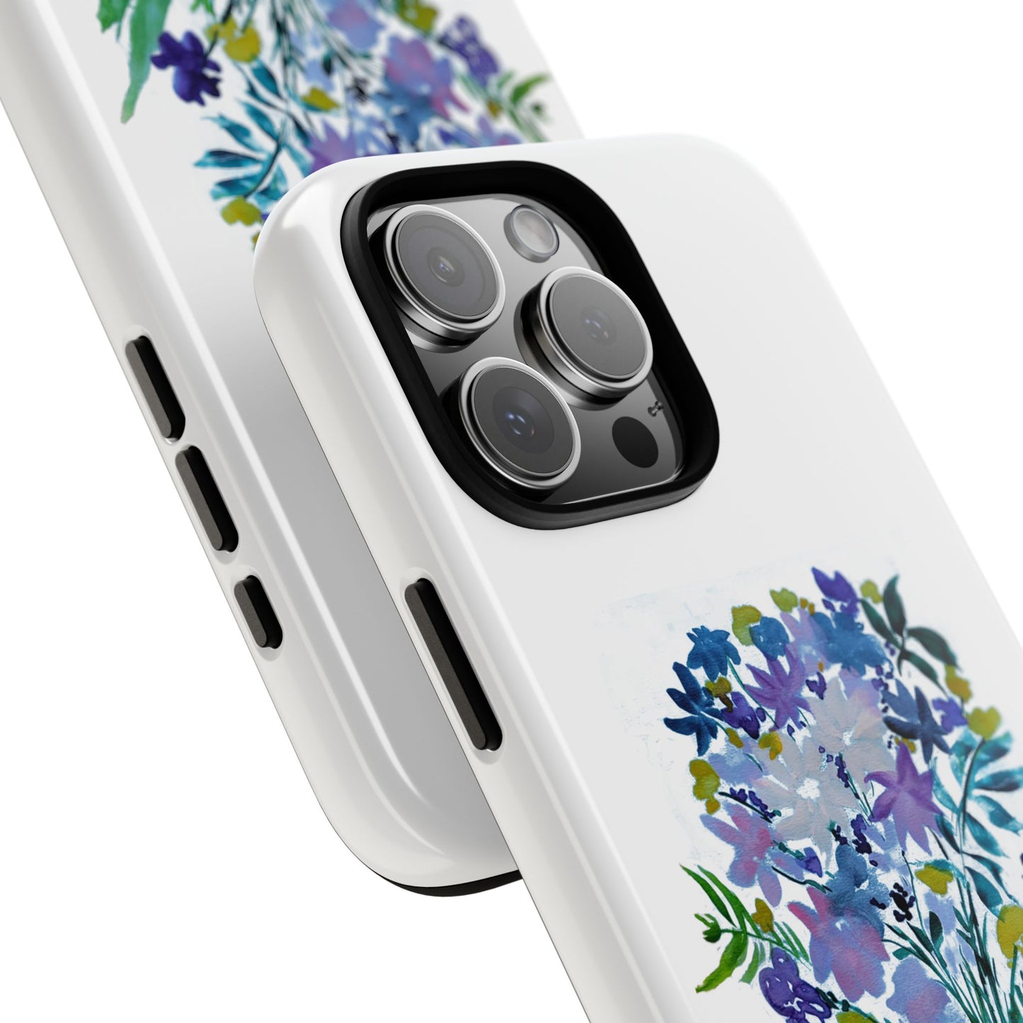 Floral Tough Case for Phone - Vibrant Watercolor Design