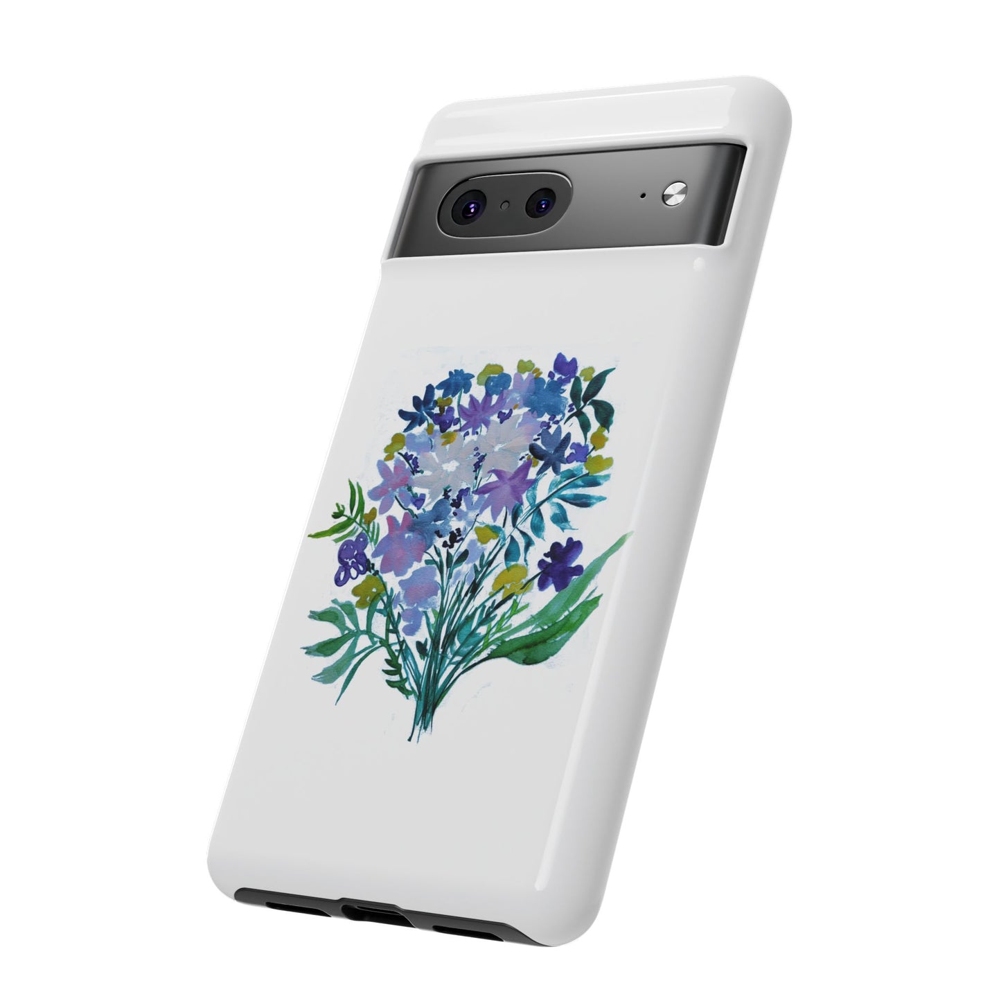 Floral Tough Case for Phone - Vibrant Watercolor Design
