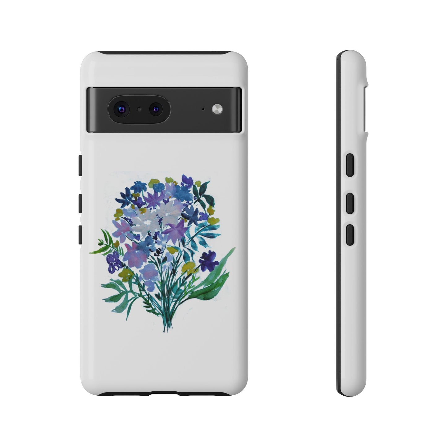 Floral Tough Case for Phone - Vibrant Watercolor Design