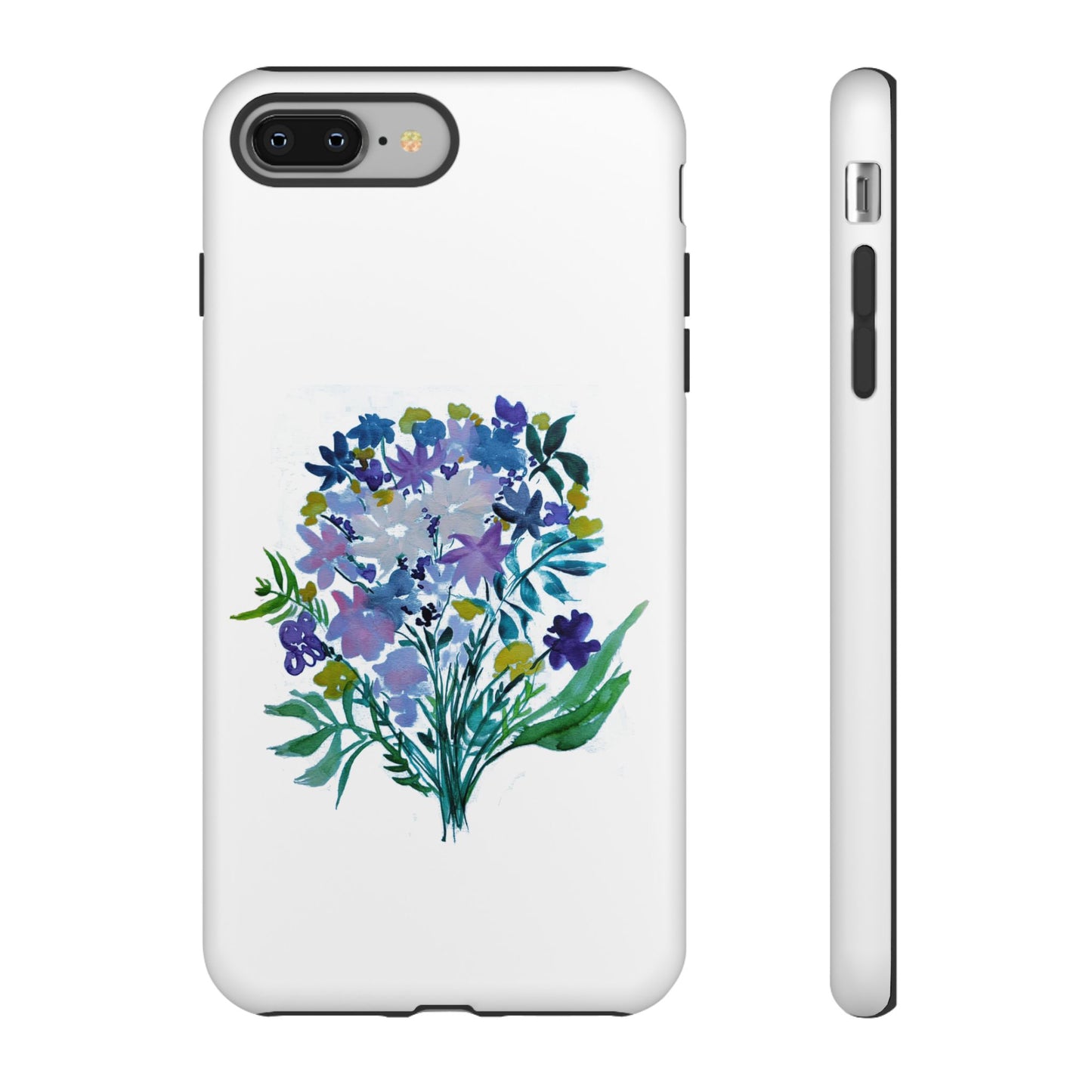 Floral Tough Case for Phone - Vibrant Watercolor Design