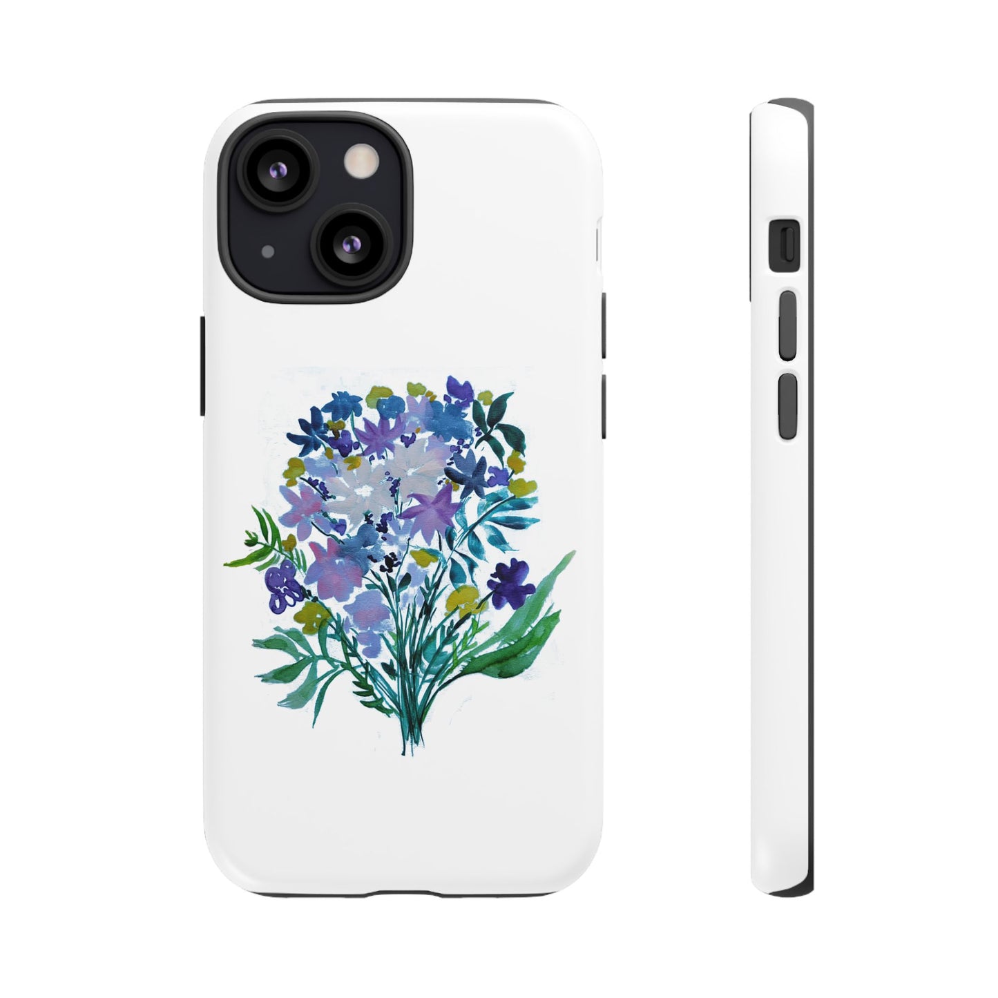 Floral Tough Case for Phone - Vibrant Watercolor Design