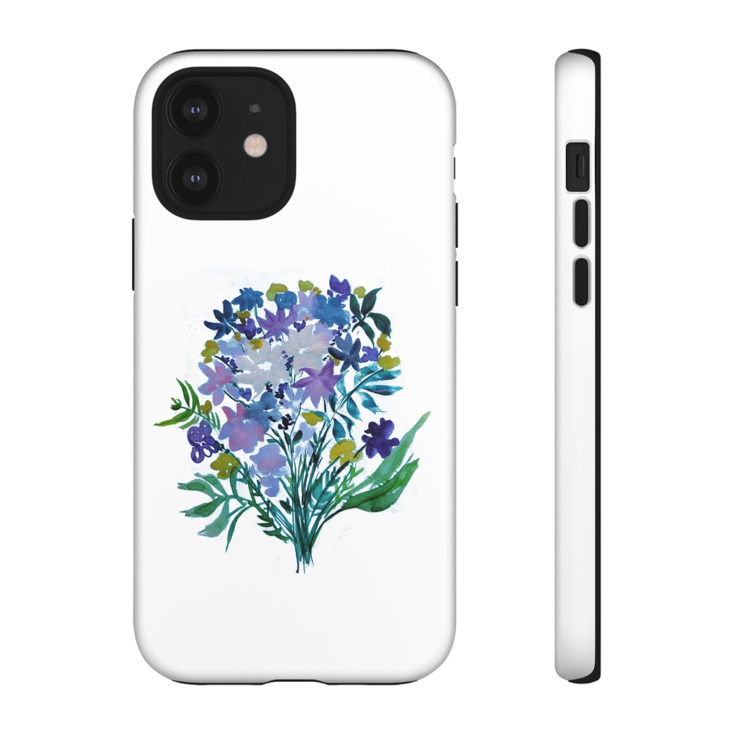 Floral Tough Case for Phone - Vibrant Watercolor Design