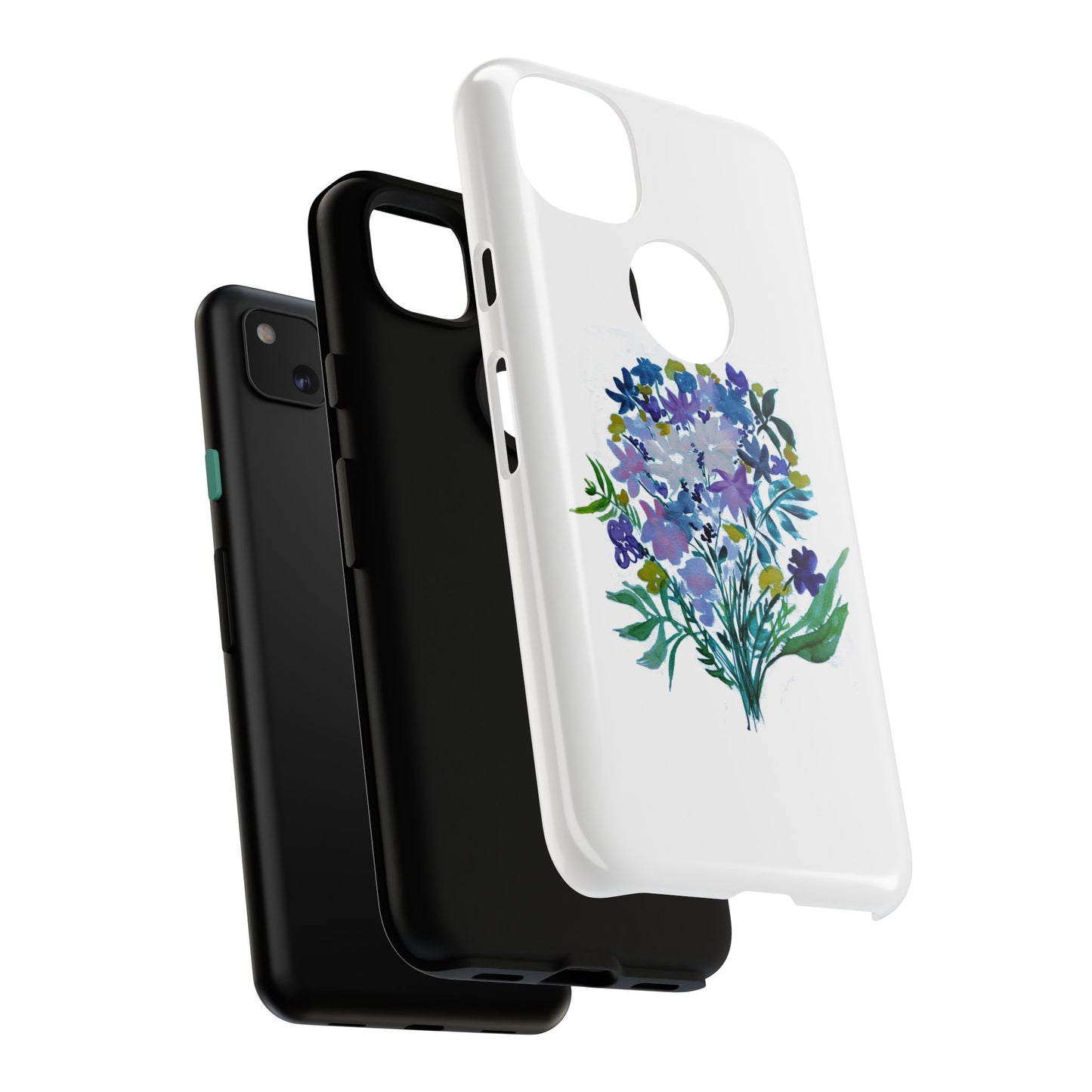 Floral Tough Case for Phone - Vibrant Watercolor Design