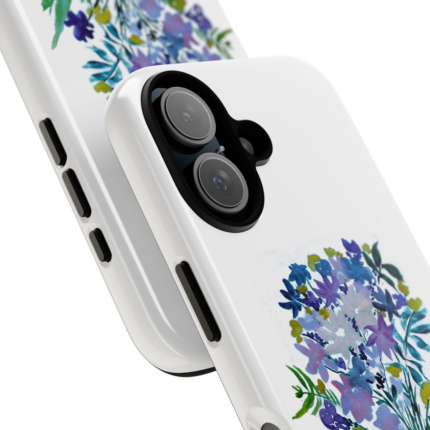 Floral Tough Case for Phone - Vibrant Watercolor Design