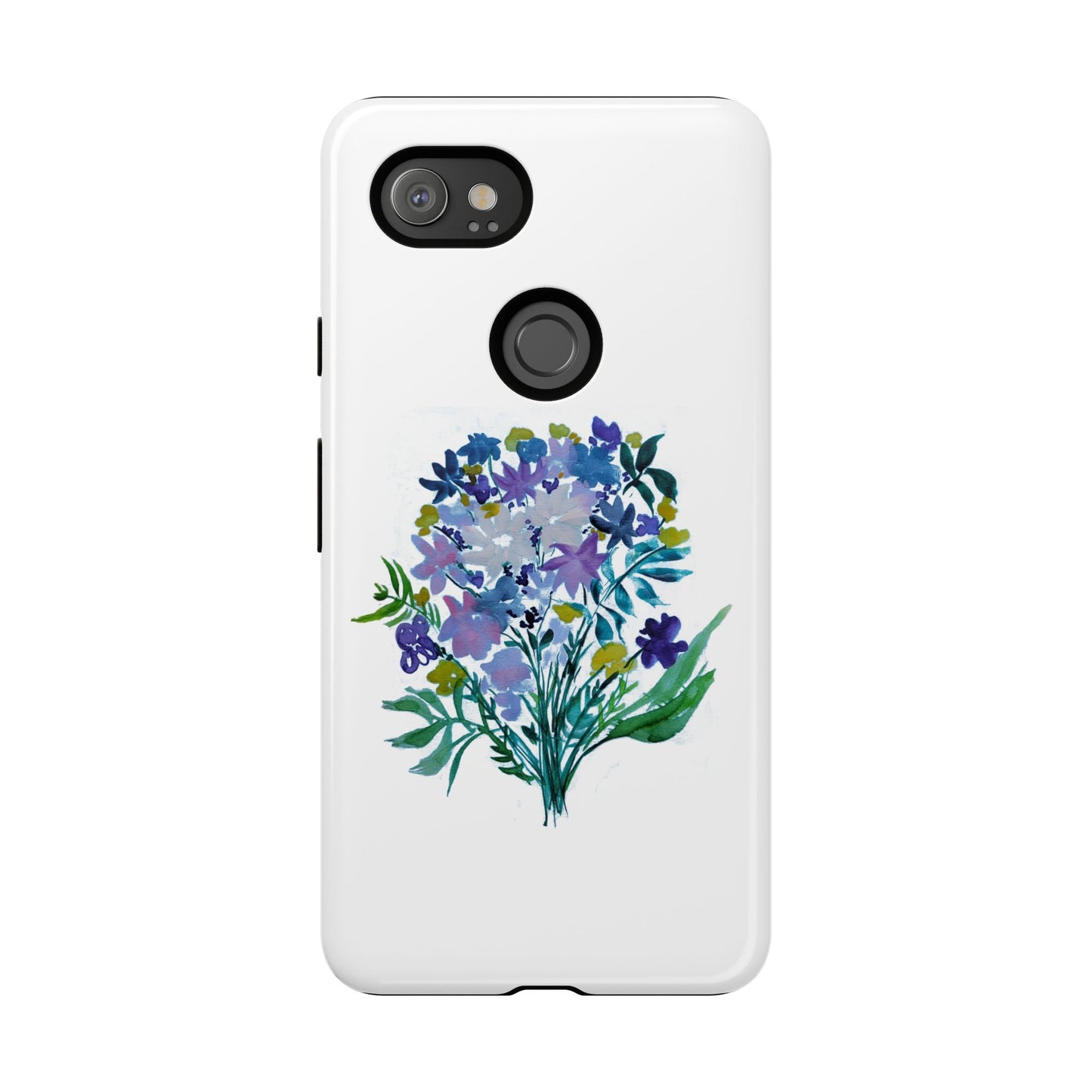 Floral Tough Case for Phone - Vibrant Watercolor Design