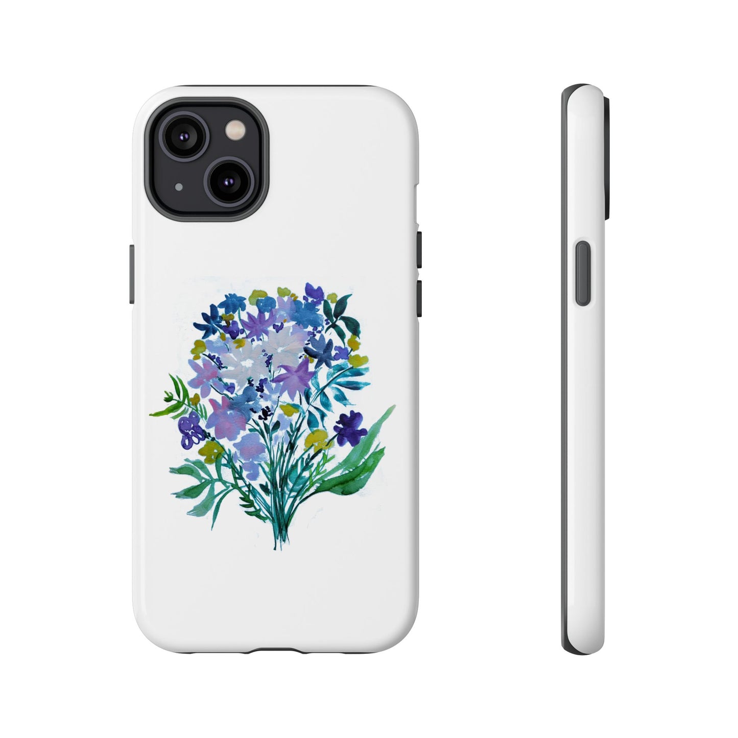 Floral Tough Case for Phone - Vibrant Watercolor Design