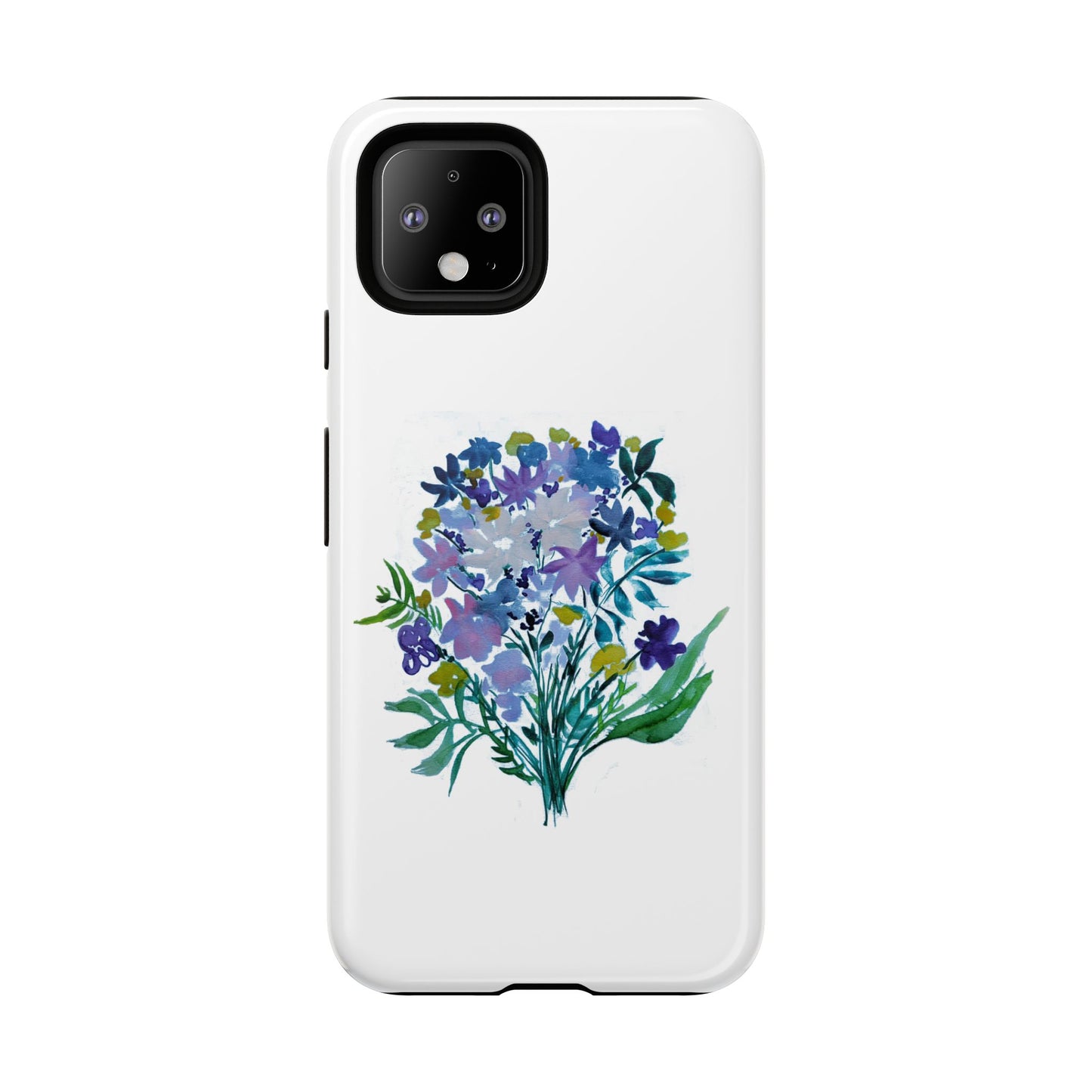Floral Tough Case for Phone - Vibrant Watercolor Design