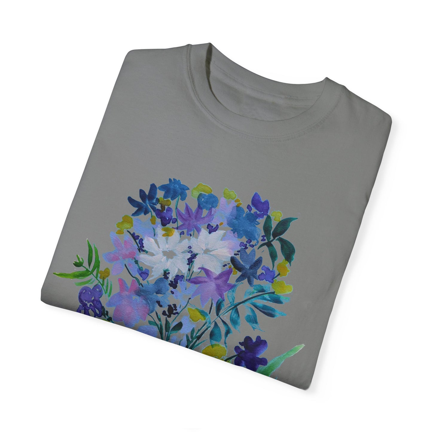Floral Art Unisex T-Shirt - Garment-Dyed Nature Tee