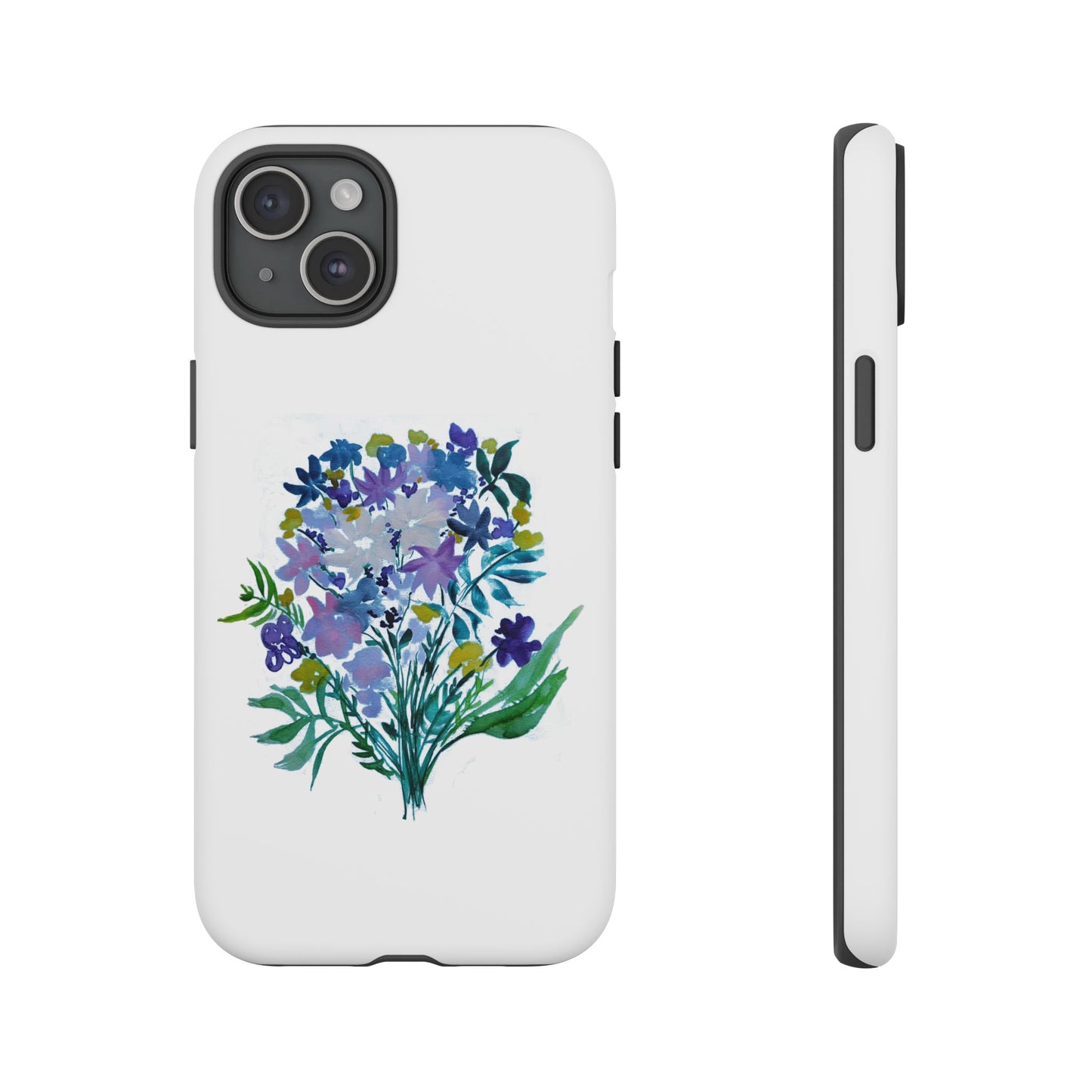 Floral Tough Case for Phone - Vibrant Watercolor Design