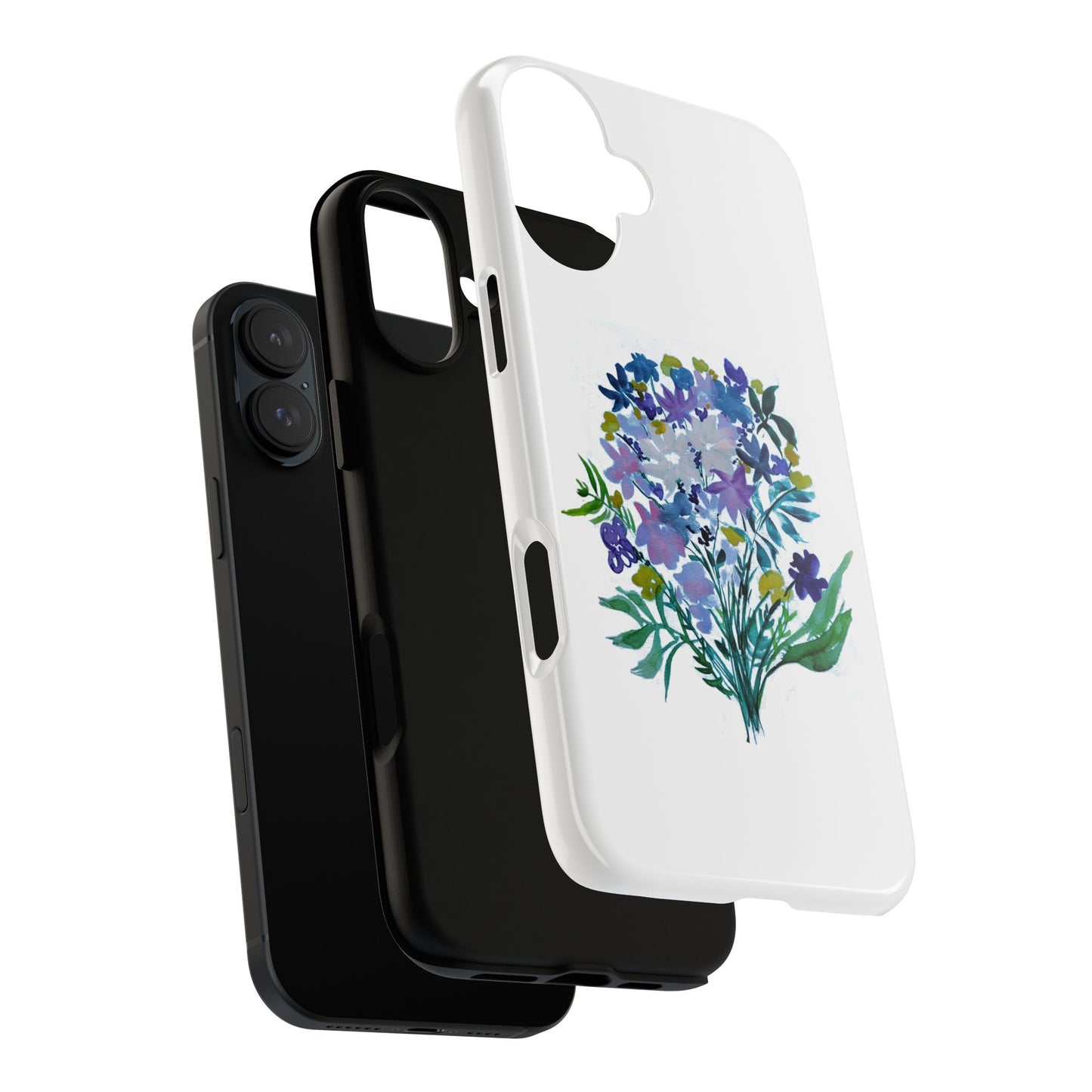 Floral Tough Case for Phone - Vibrant Watercolor Design