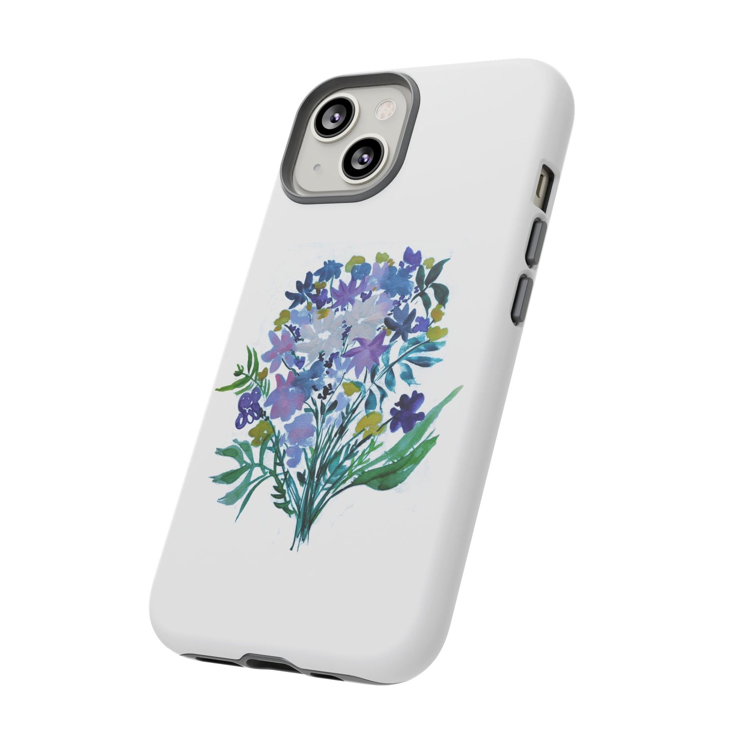Floral Tough Case for Phone - Vibrant Watercolor Design