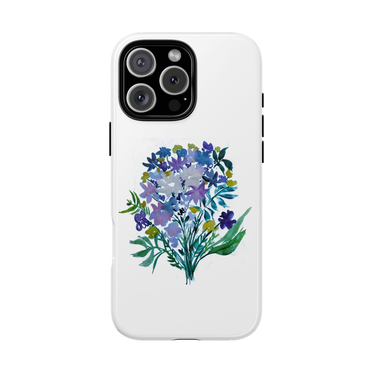 Floral Tough Case for Phone - Vibrant Watercolor Design