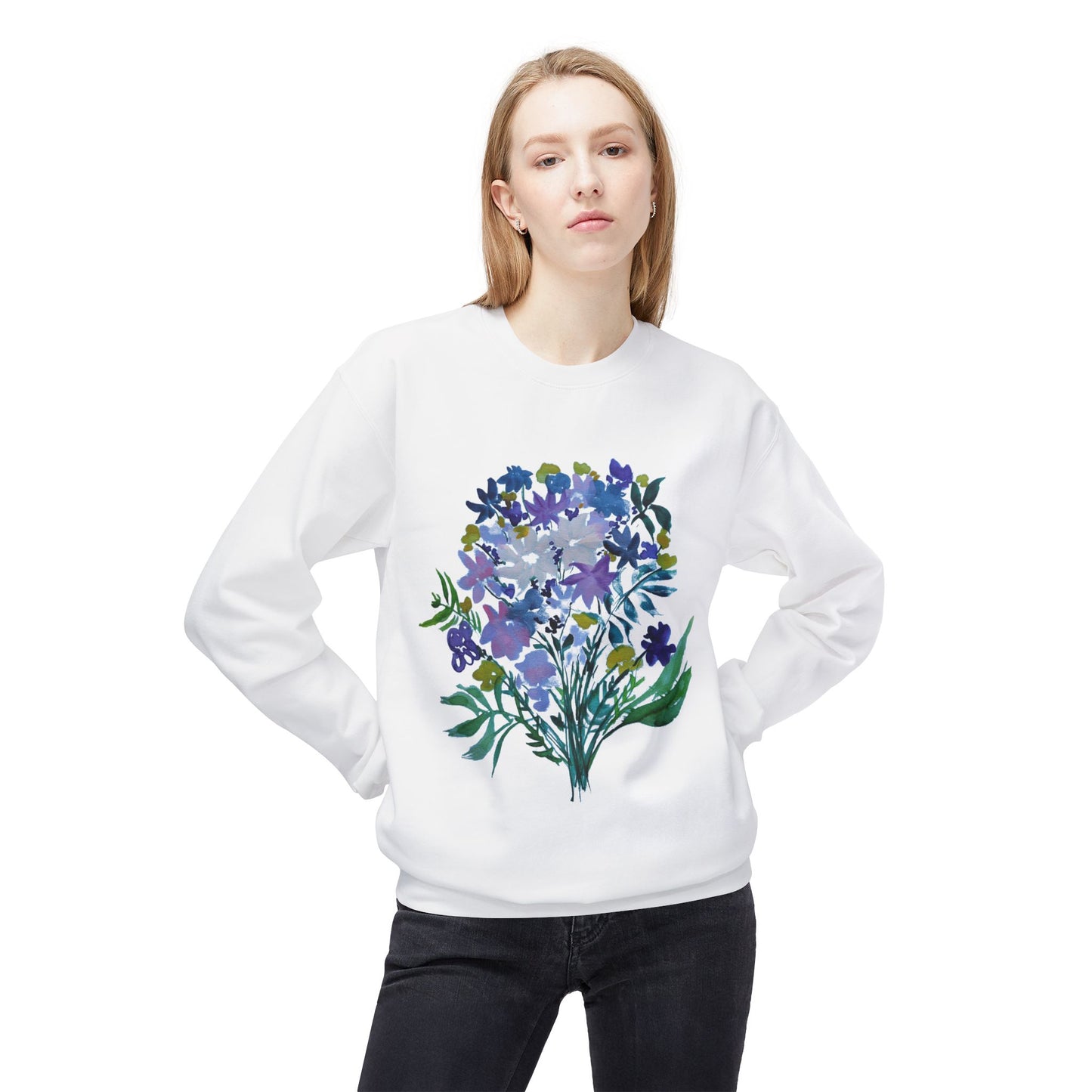 Crewneck Sweatshirt - Cozy Midweight Fleece for Spring