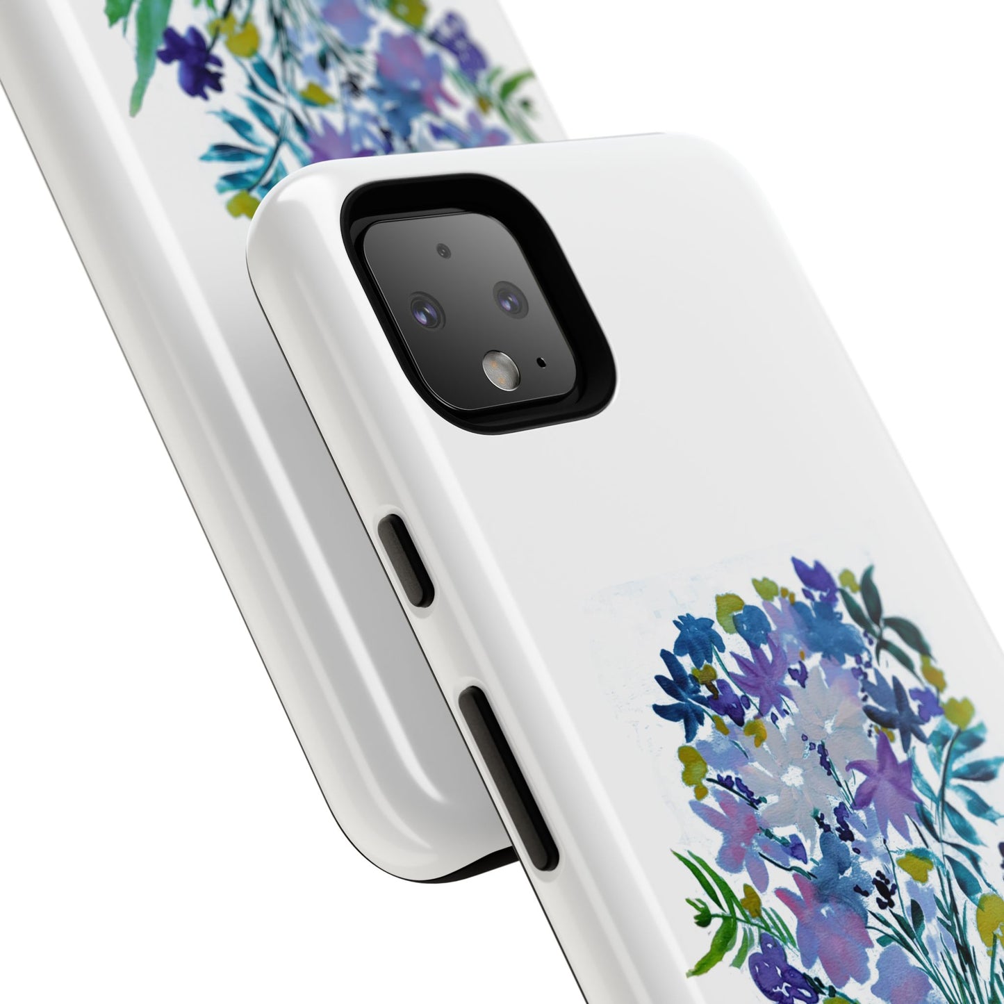 Floral Tough Case for Phone - Vibrant Watercolor Design