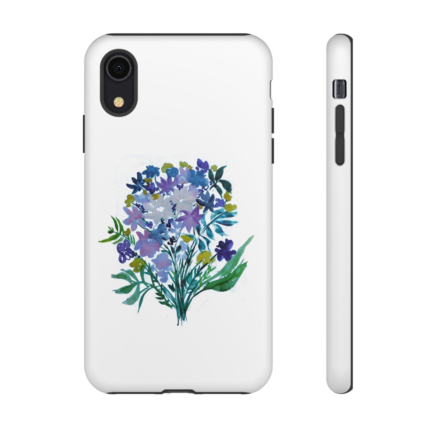 Floral Tough Case for Phone - Vibrant Watercolor Design