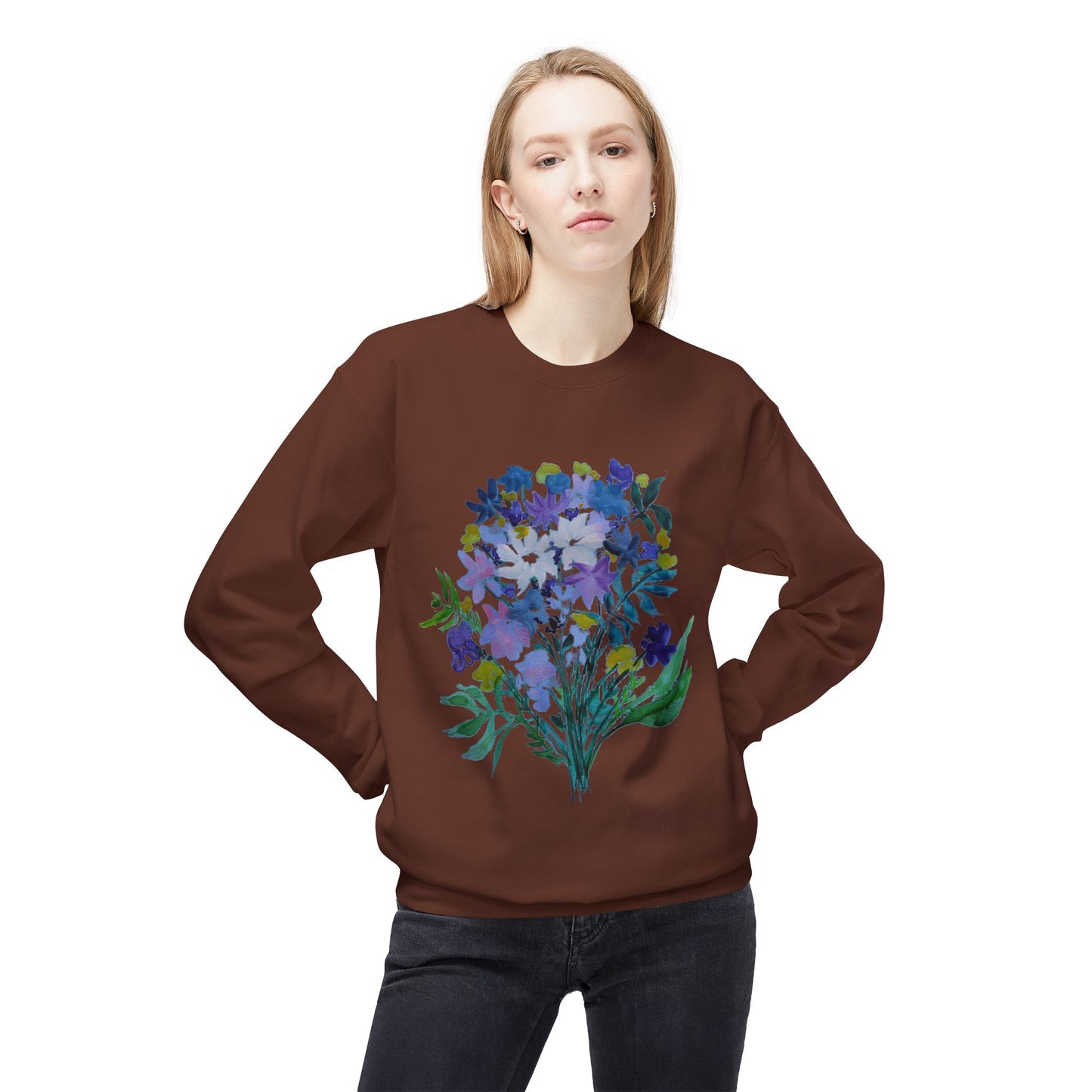 Crewneck Sweatshirt - Cozy Midweight Fleece for Spring