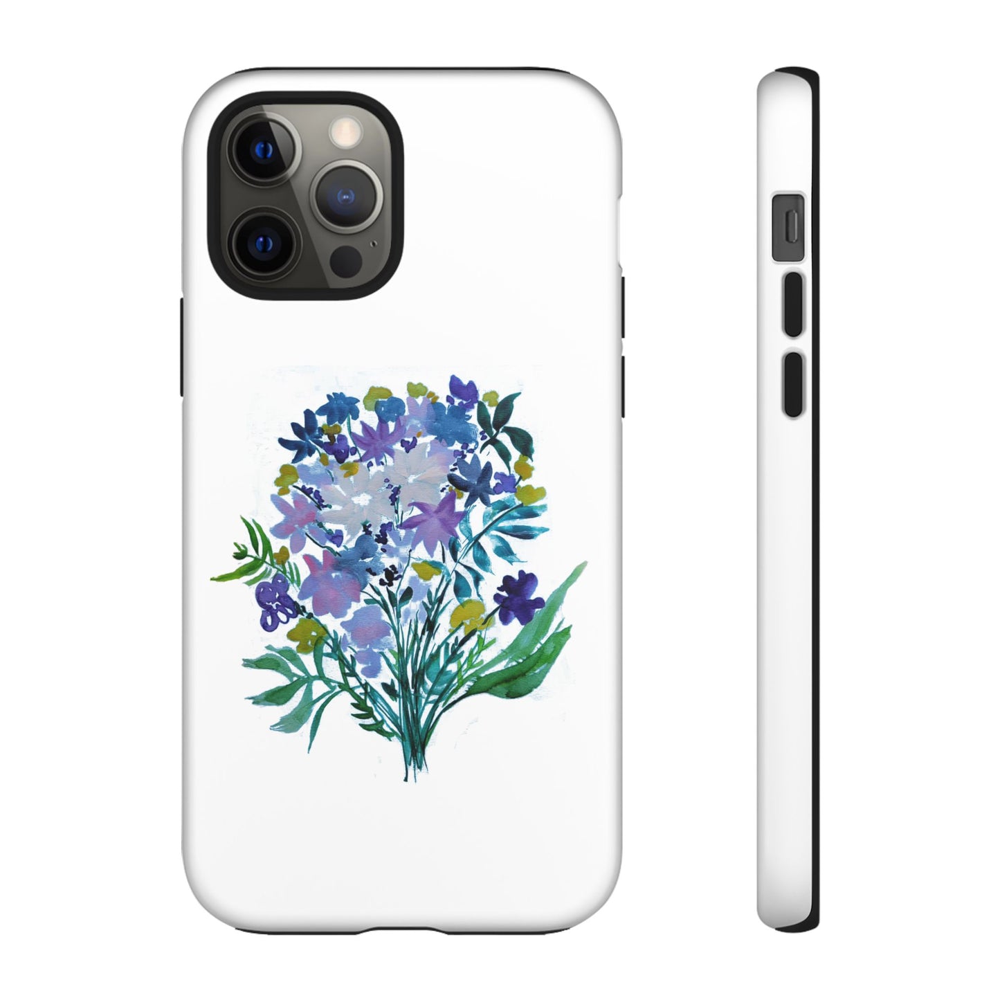 Floral Tough Case for Phone - Vibrant Watercolor Design