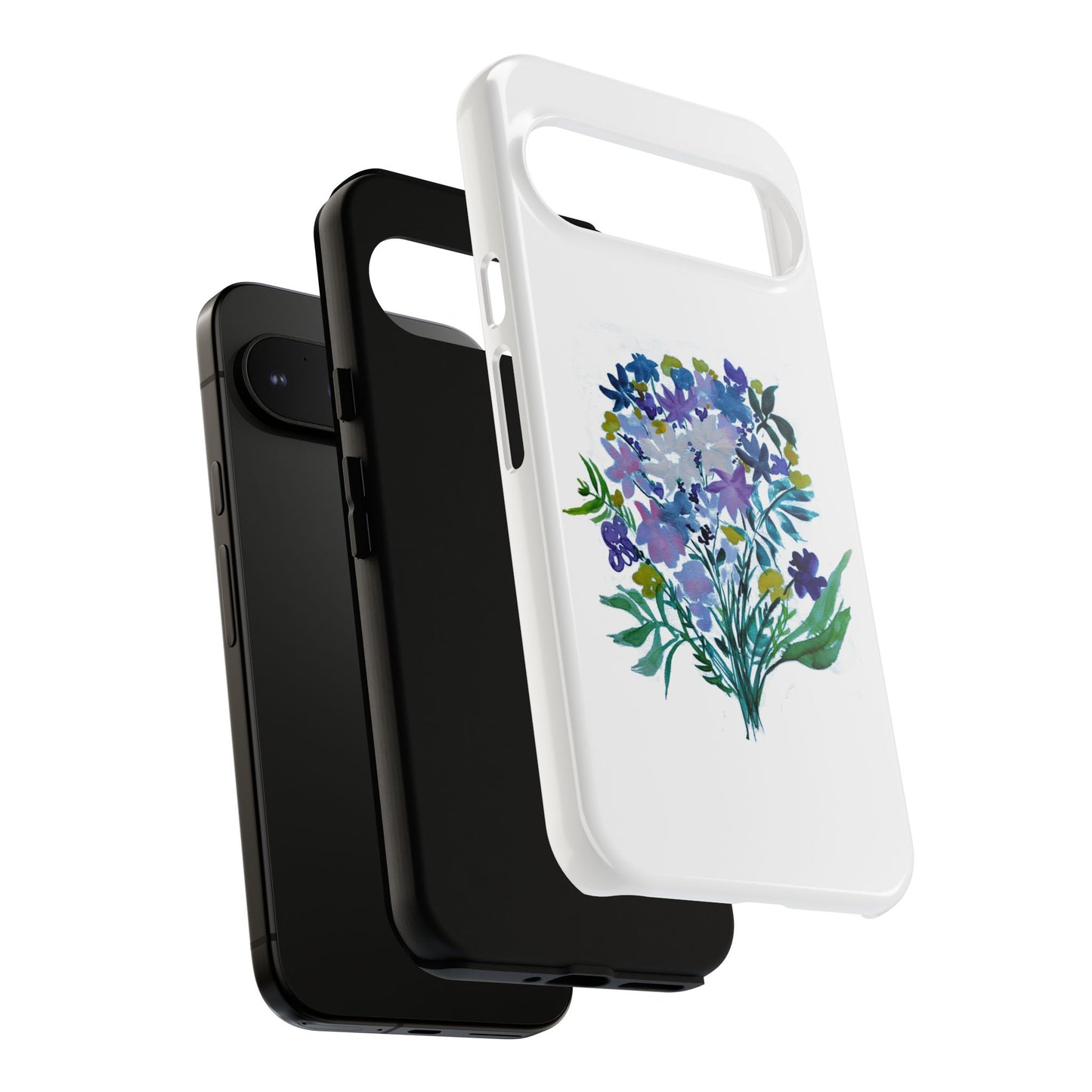 Floral Tough Case for Phone - Vibrant Watercolor Design