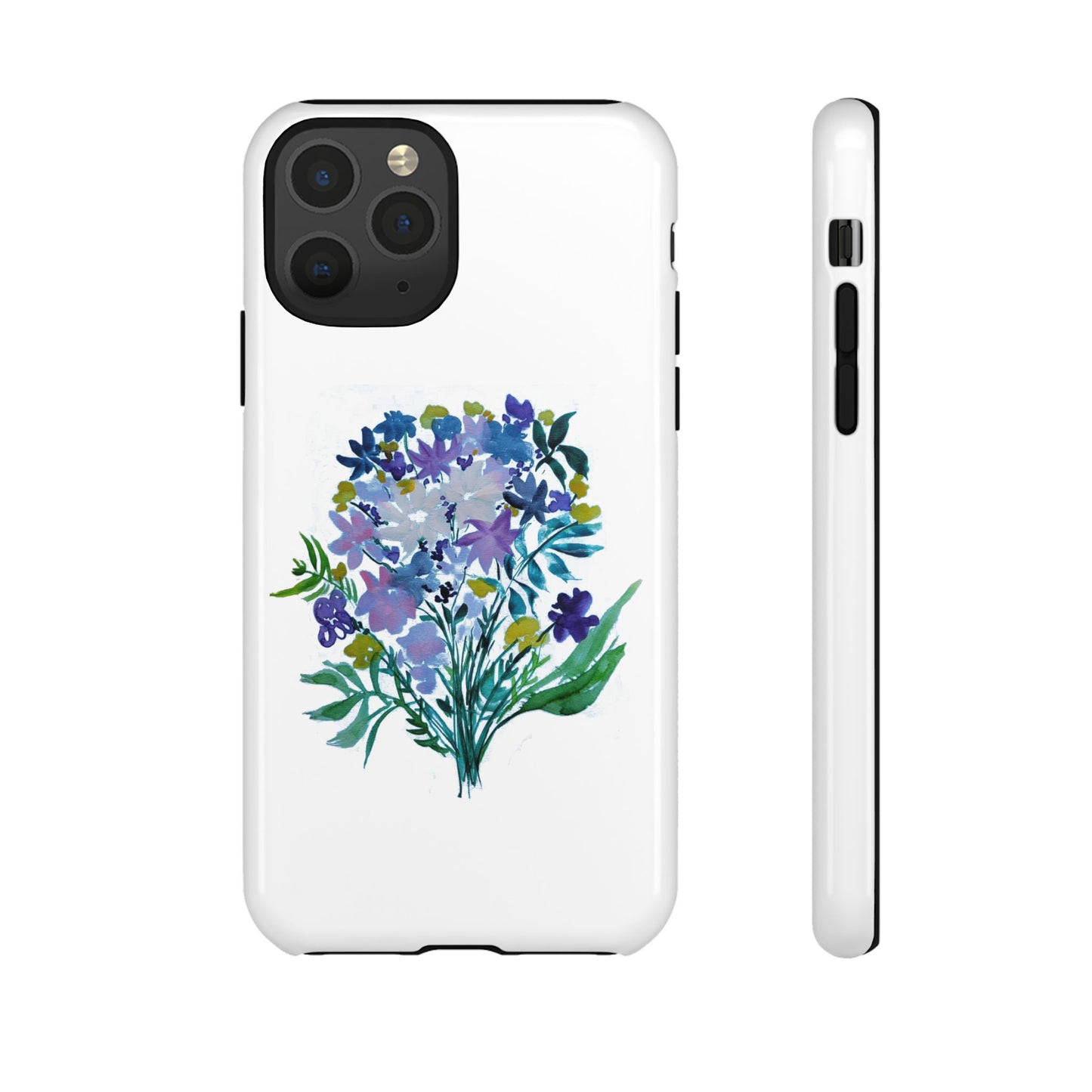 Floral Tough Case for Phone - Vibrant Watercolor Design