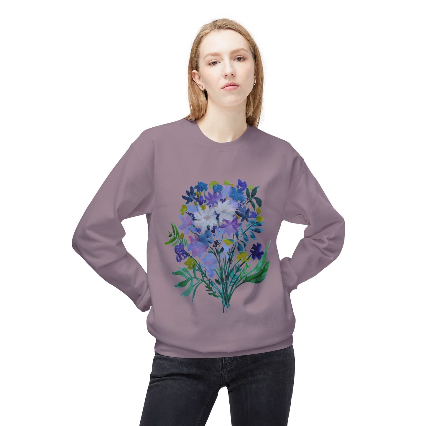 Crewneck Sweatshirt - Cozy Midweight Fleece for Spring