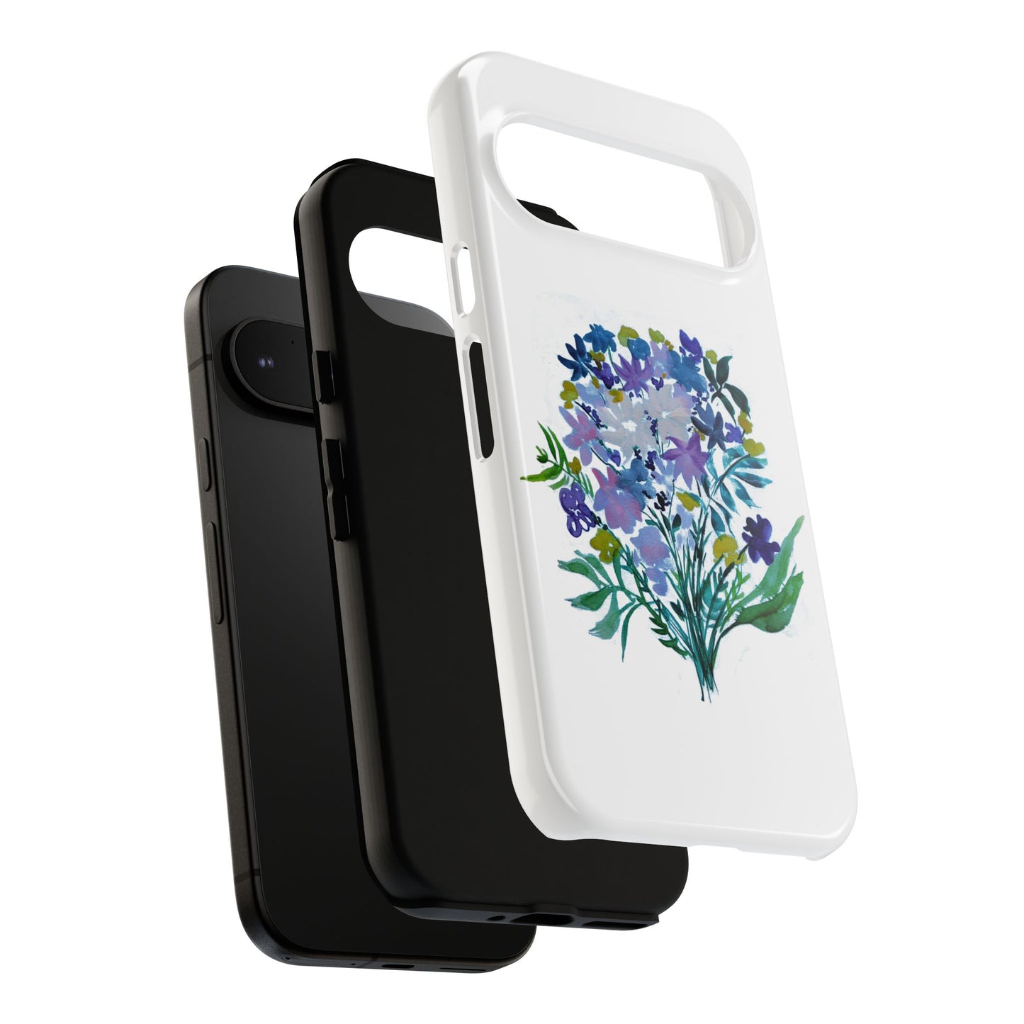 Floral Tough Case for Phone - Vibrant Watercolor Design