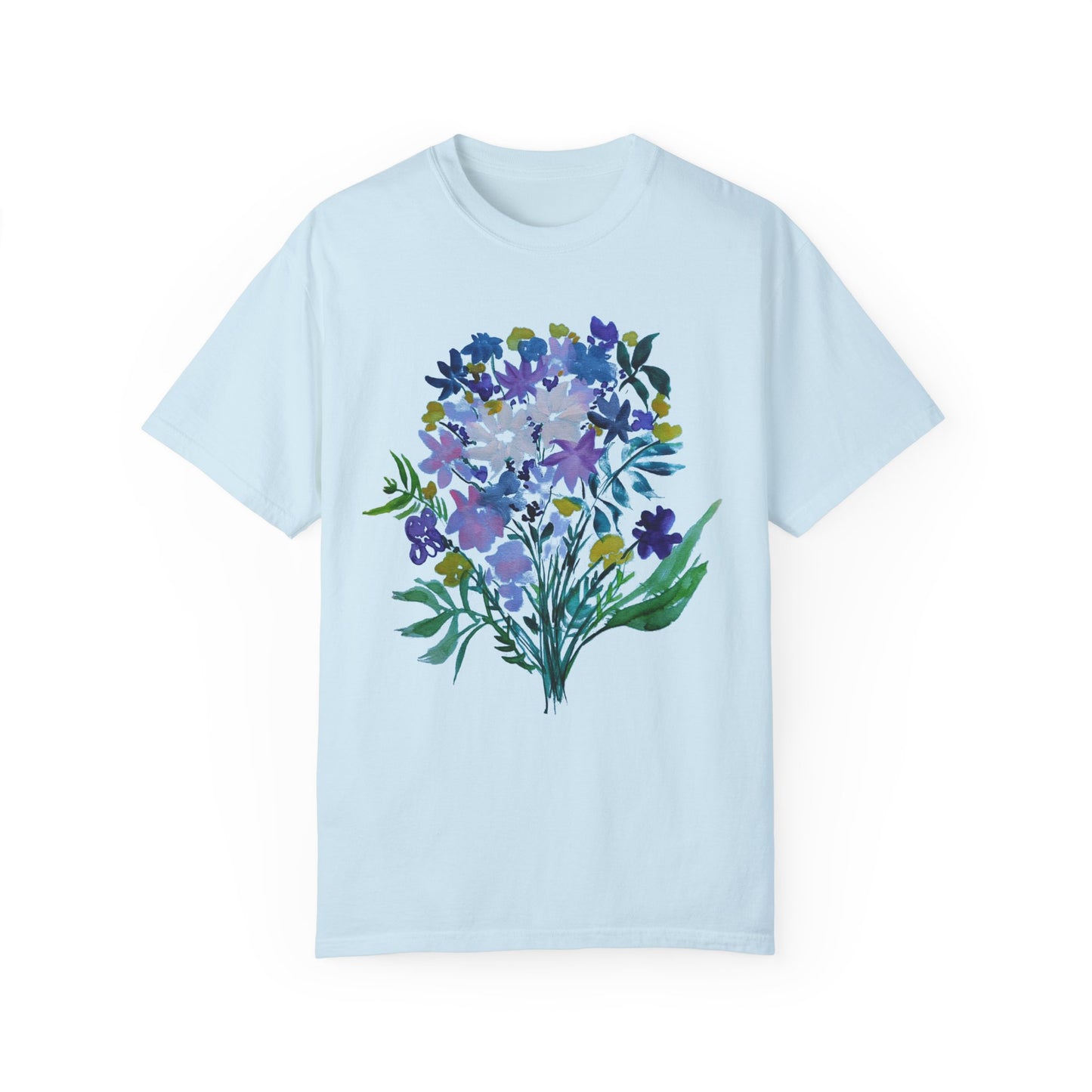 Floral Art Unisex T-Shirt - Garment-Dyed Nature Tee