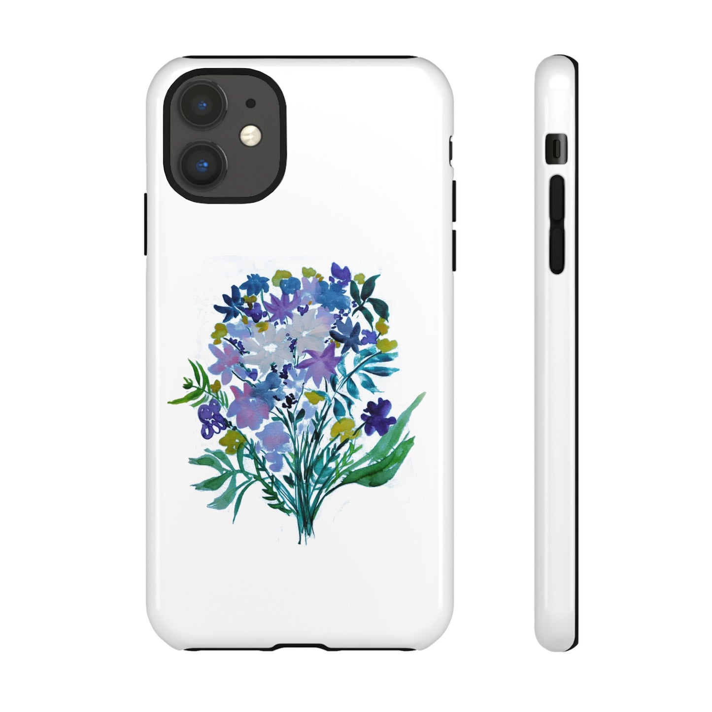 Floral Tough Case for Phone - Vibrant Watercolor Design