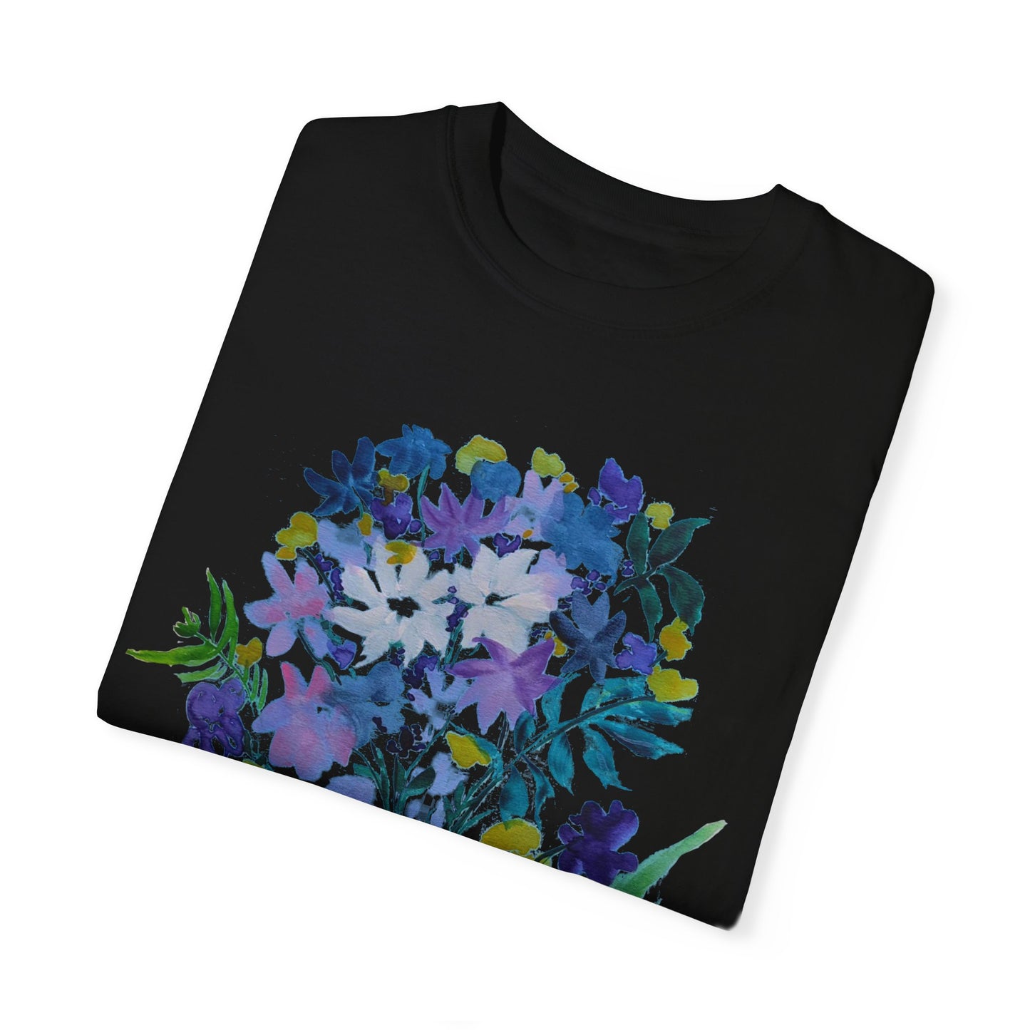 Floral Art Unisex T-Shirt - Garment-Dyed Nature Tee