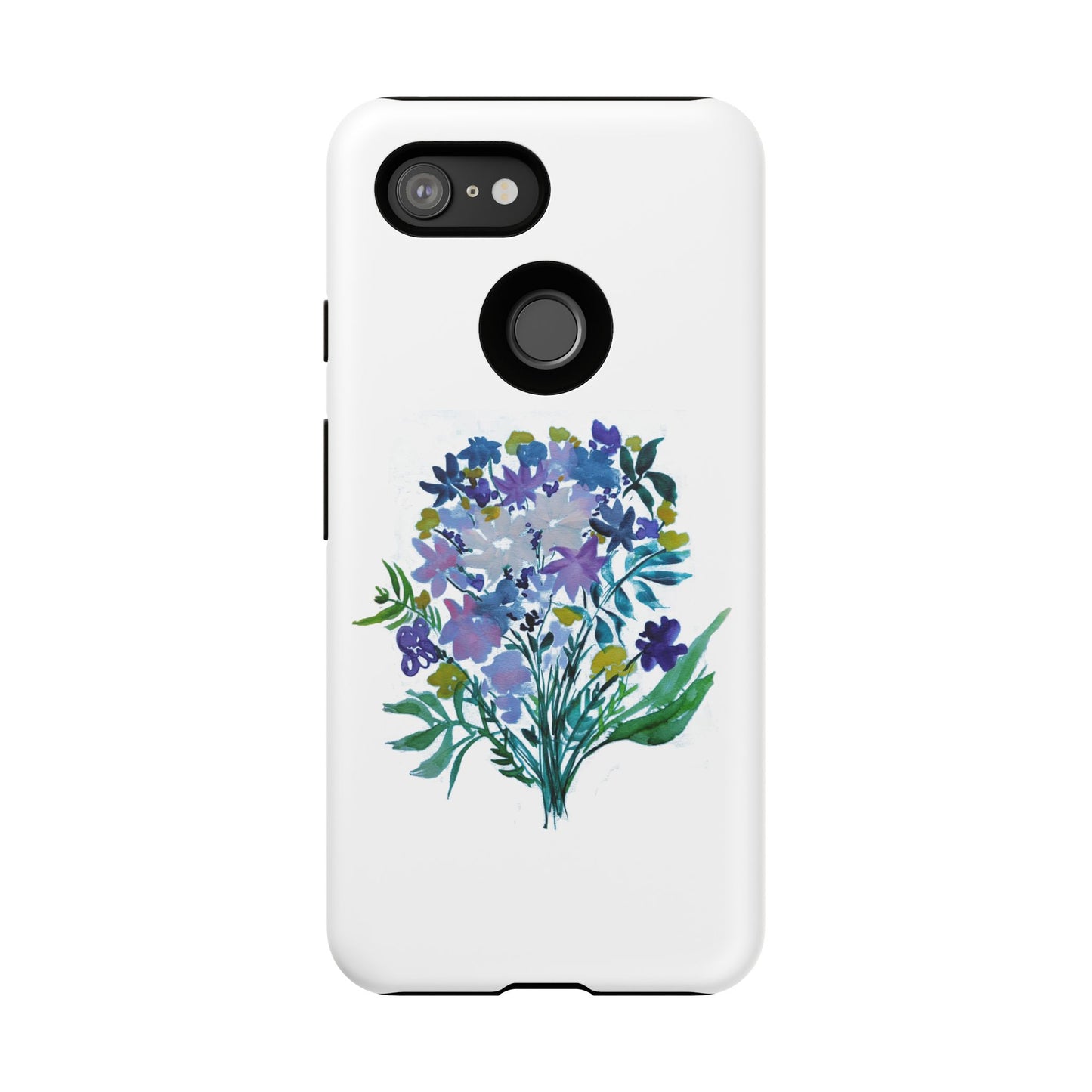 Floral Tough Case for Phone - Vibrant Watercolor Design