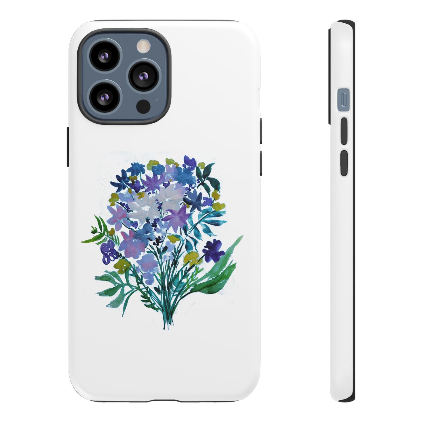 Floral Tough Case for Phone - Vibrant Watercolor Design