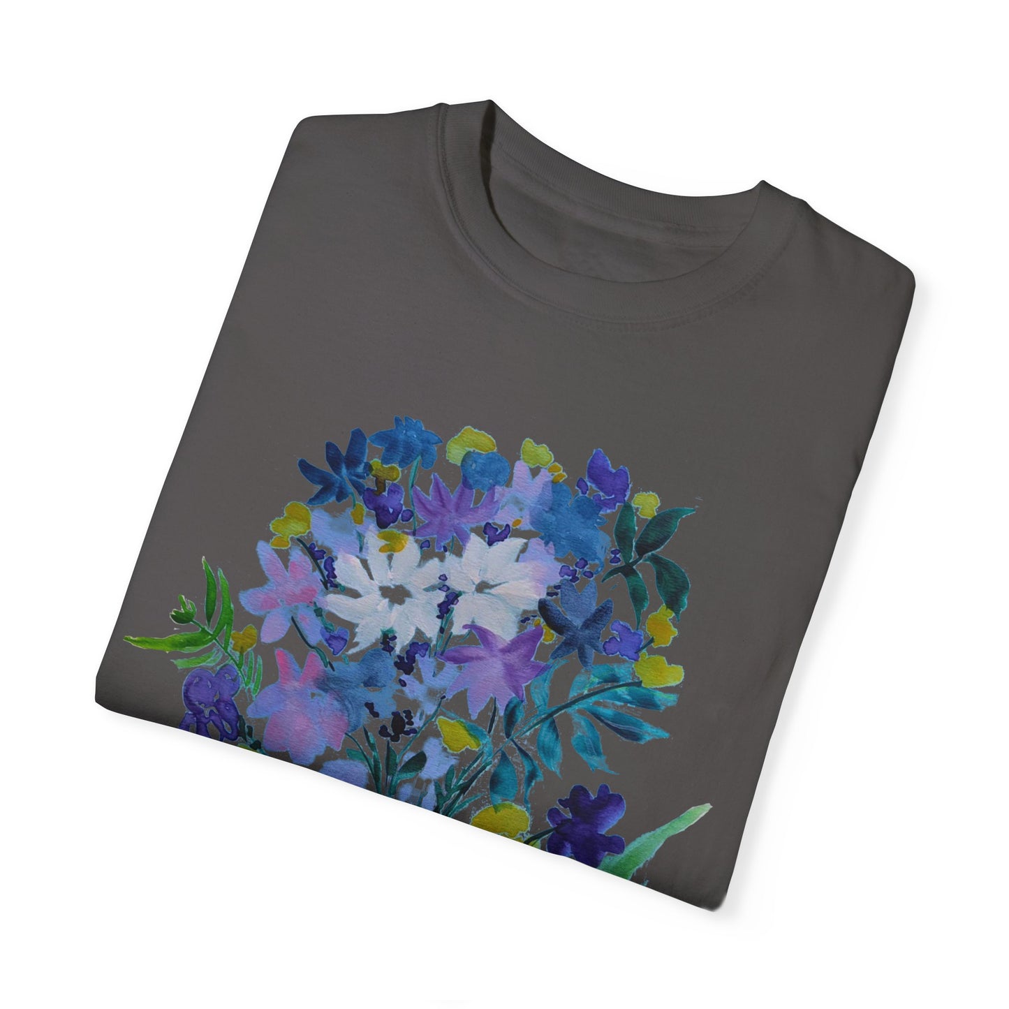 Floral Art Unisex T-Shirt - Garment-Dyed Nature Tee