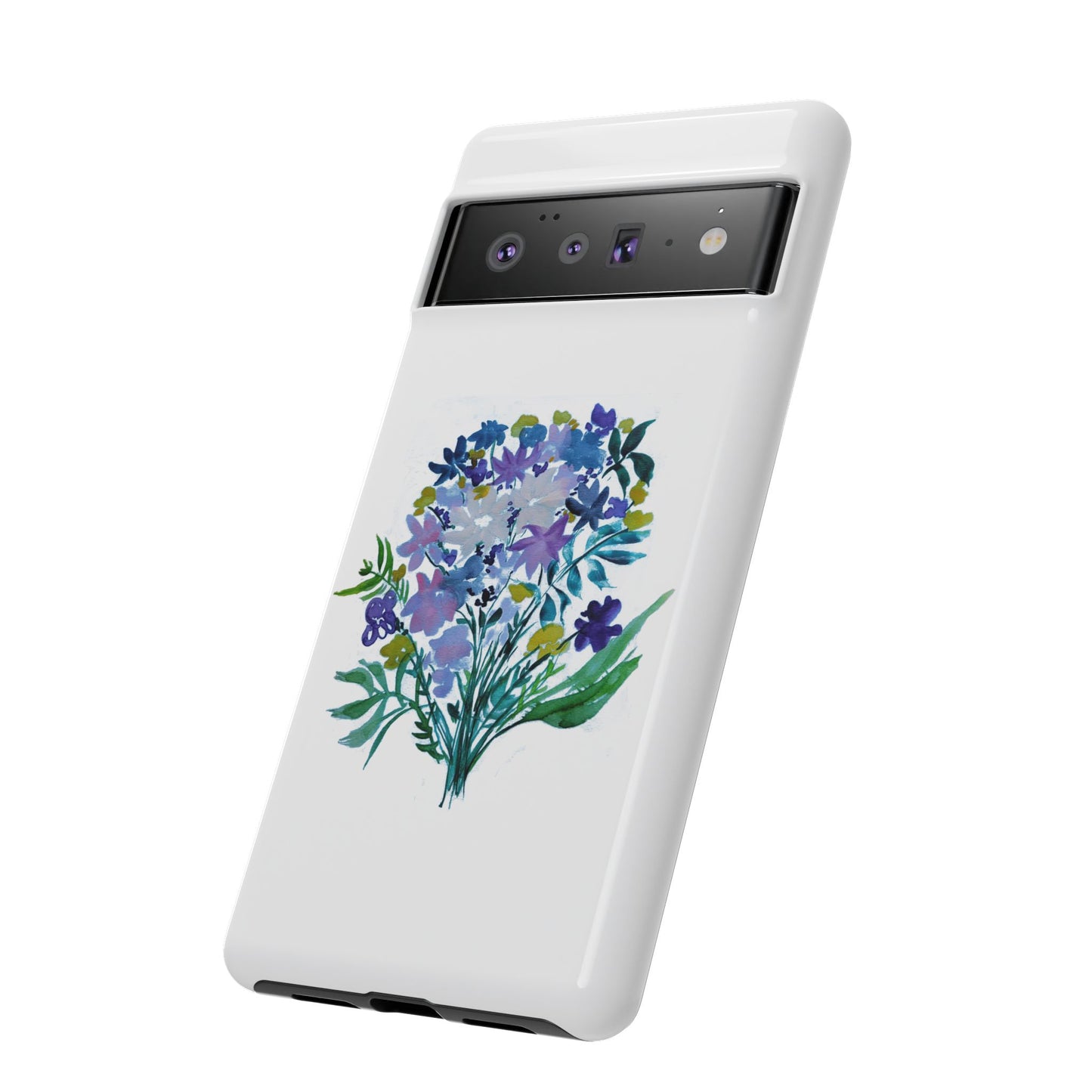 Floral Tough Case for Phone - Vibrant Watercolor Design