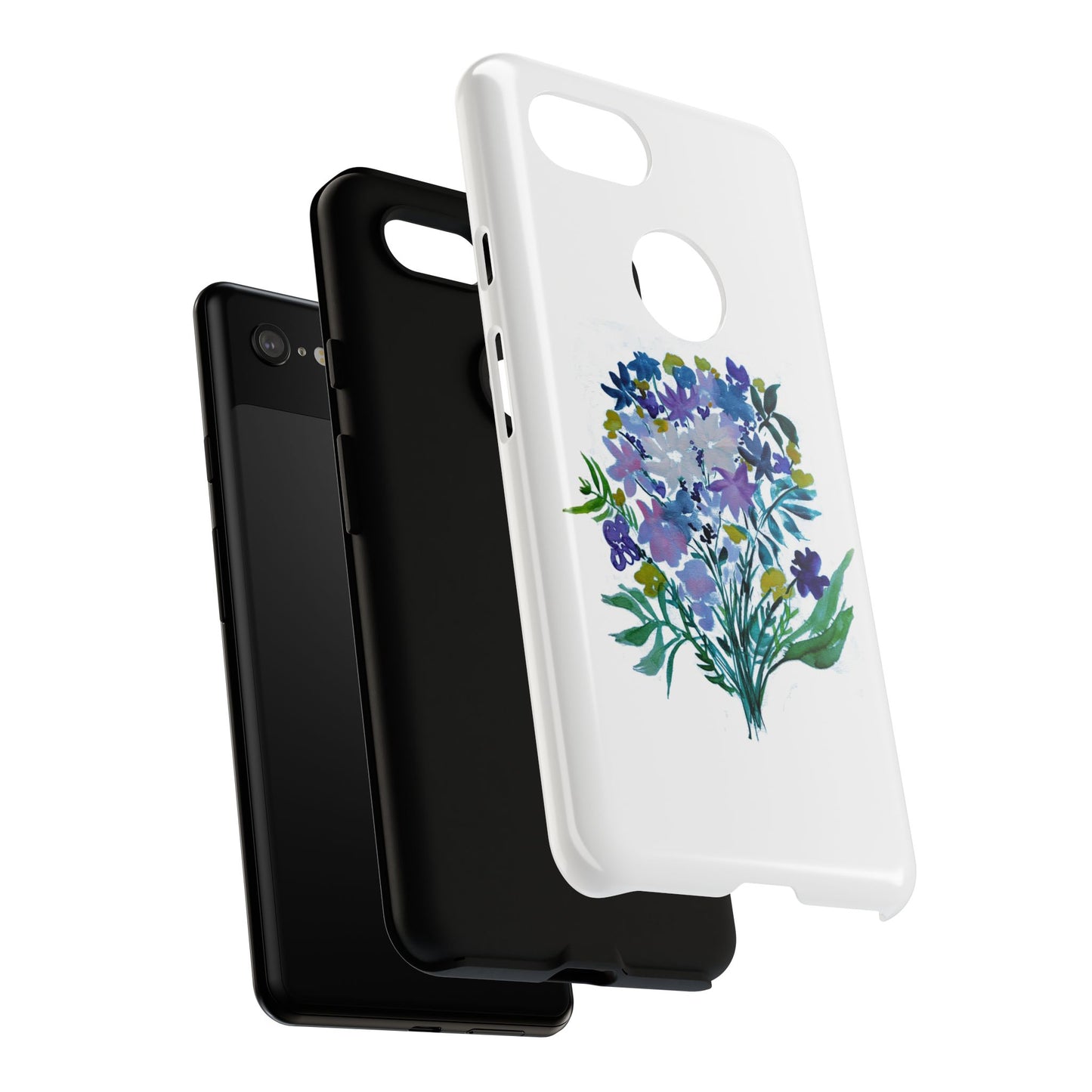 Floral Tough Case for Phone - Vibrant Watercolor Design