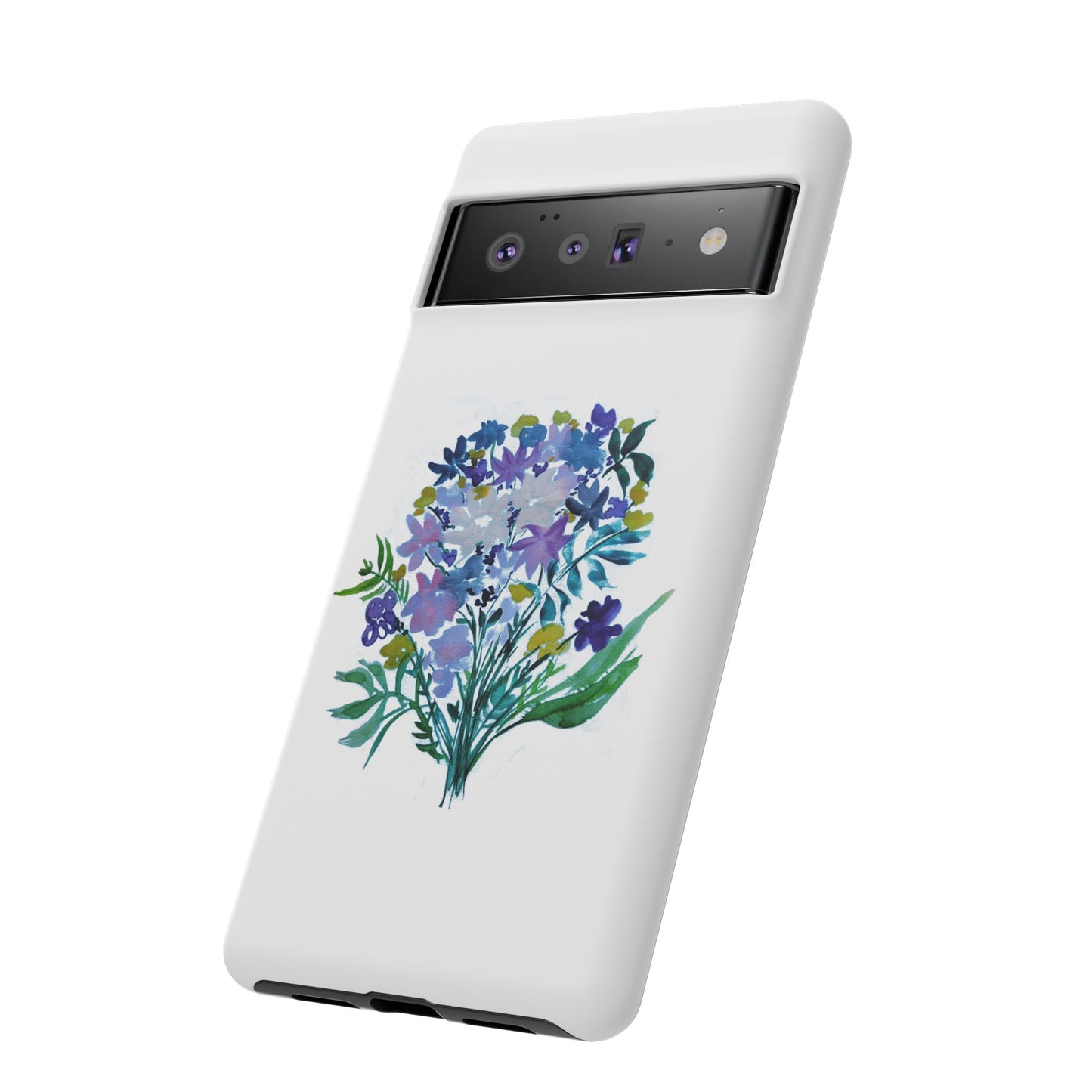 Floral Tough Case for Phone - Vibrant Watercolor Design