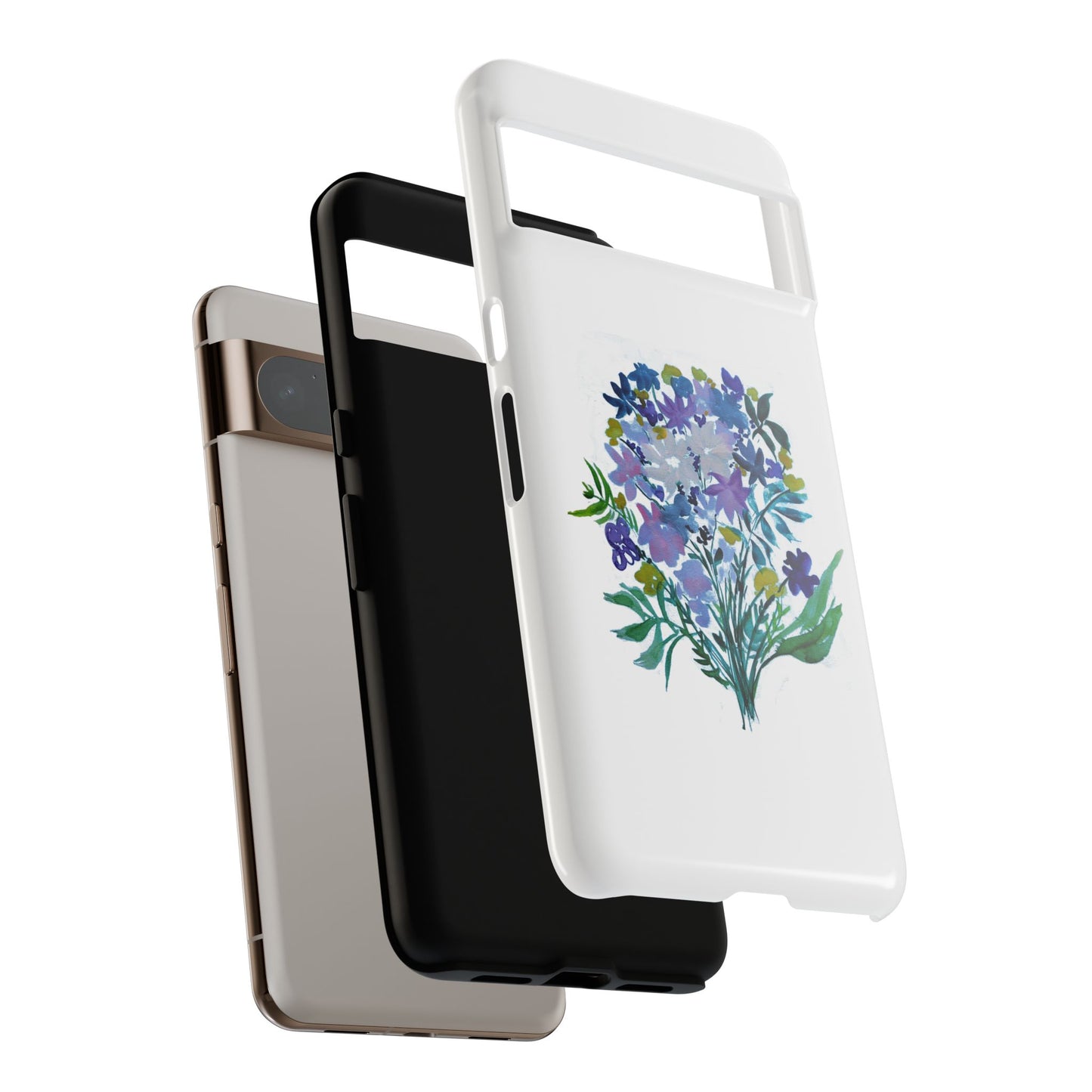 Floral Tough Case for Phone - Vibrant Watercolor Design