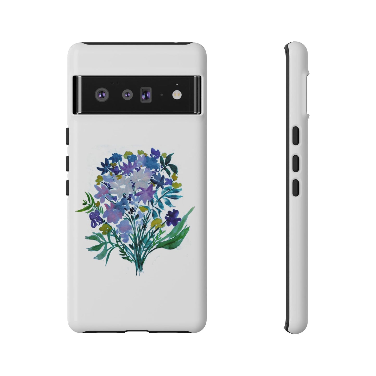 Floral Tough Case for Phone - Vibrant Watercolor Design
