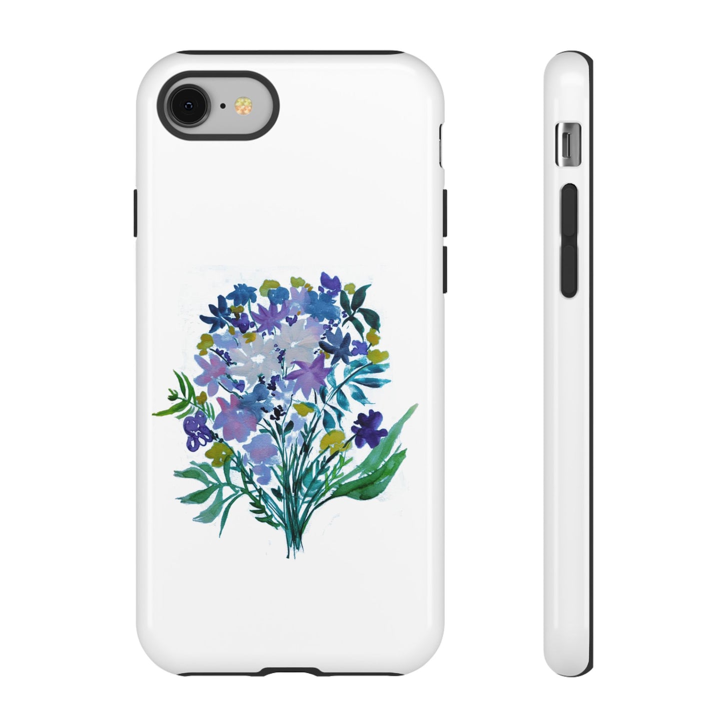 Floral Tough Case for Phone - Vibrant Watercolor Design