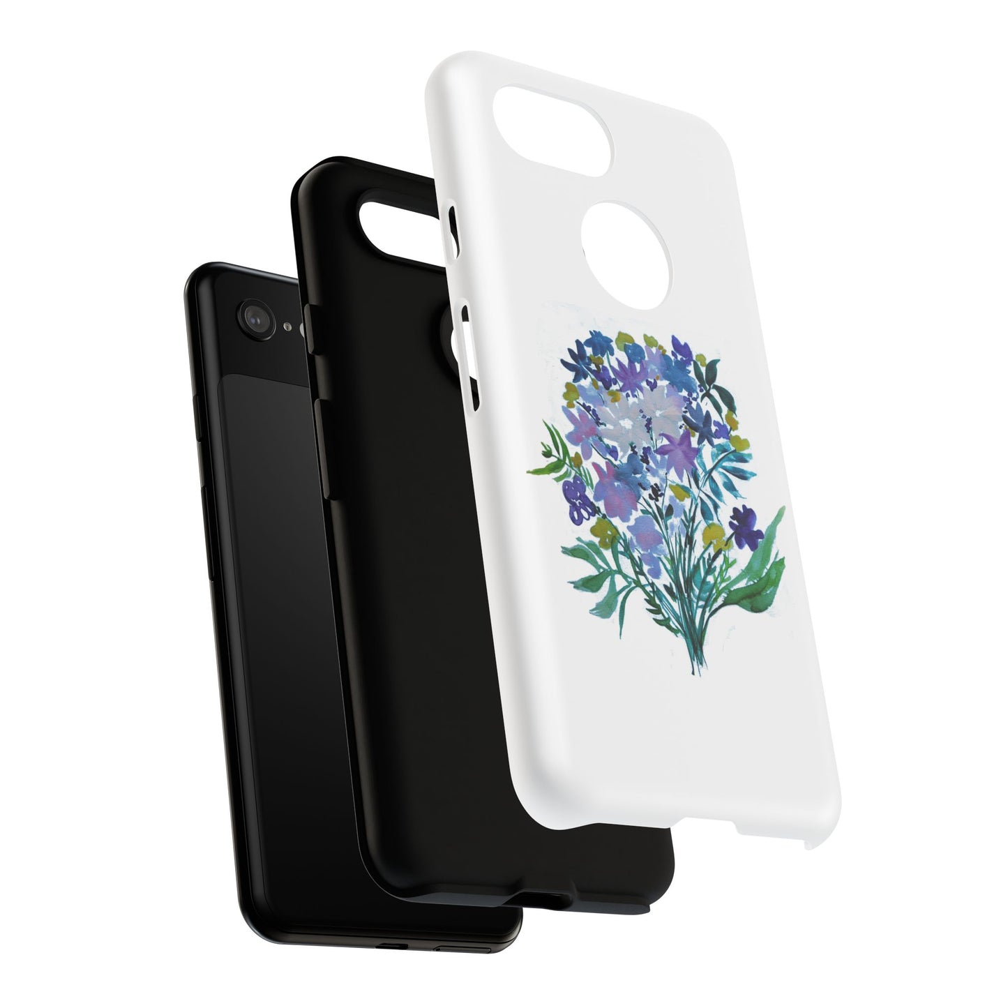 Floral Tough Case for Phone - Vibrant Watercolor Design