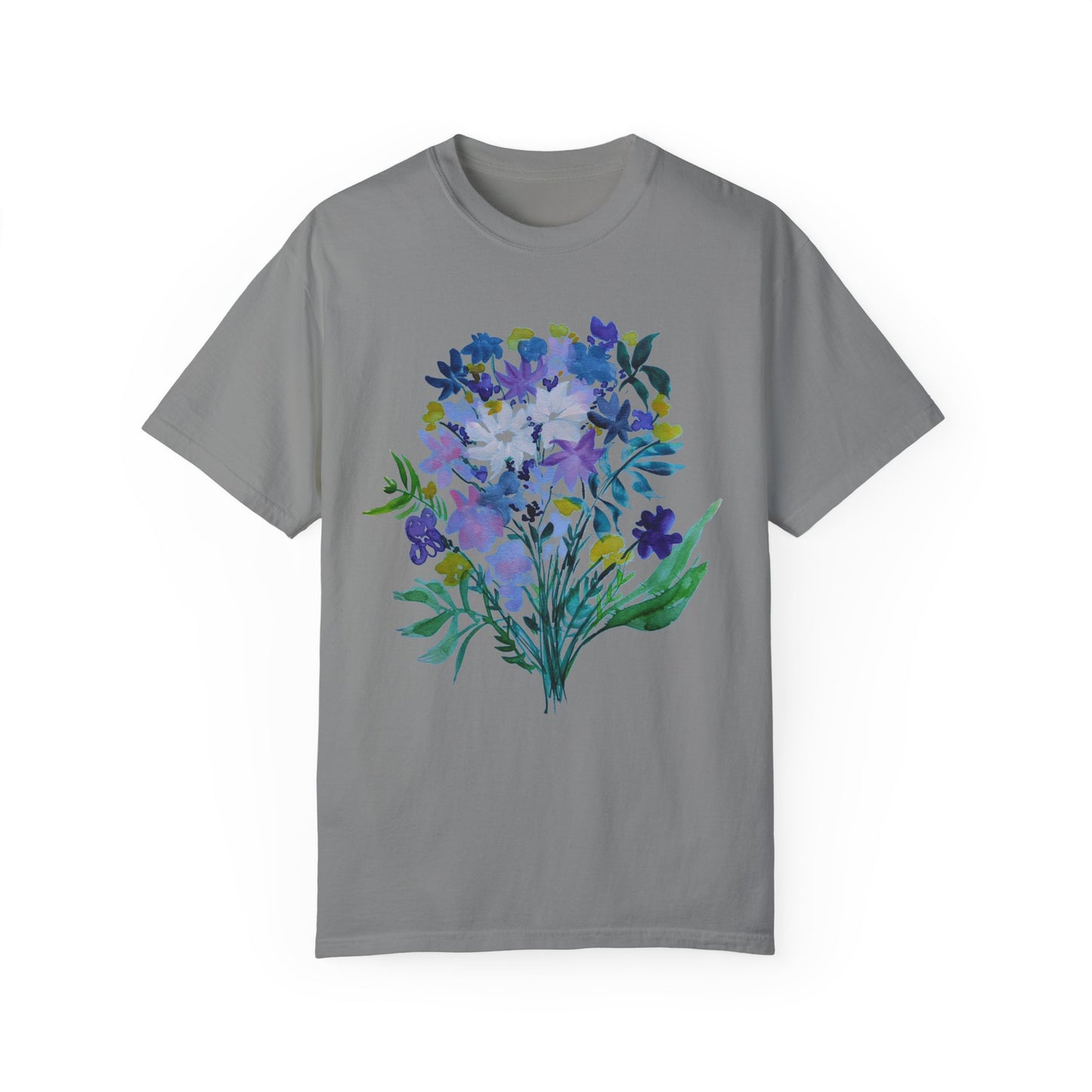 Floral Art Unisex T-Shirt - Garment-Dyed Nature Tee
